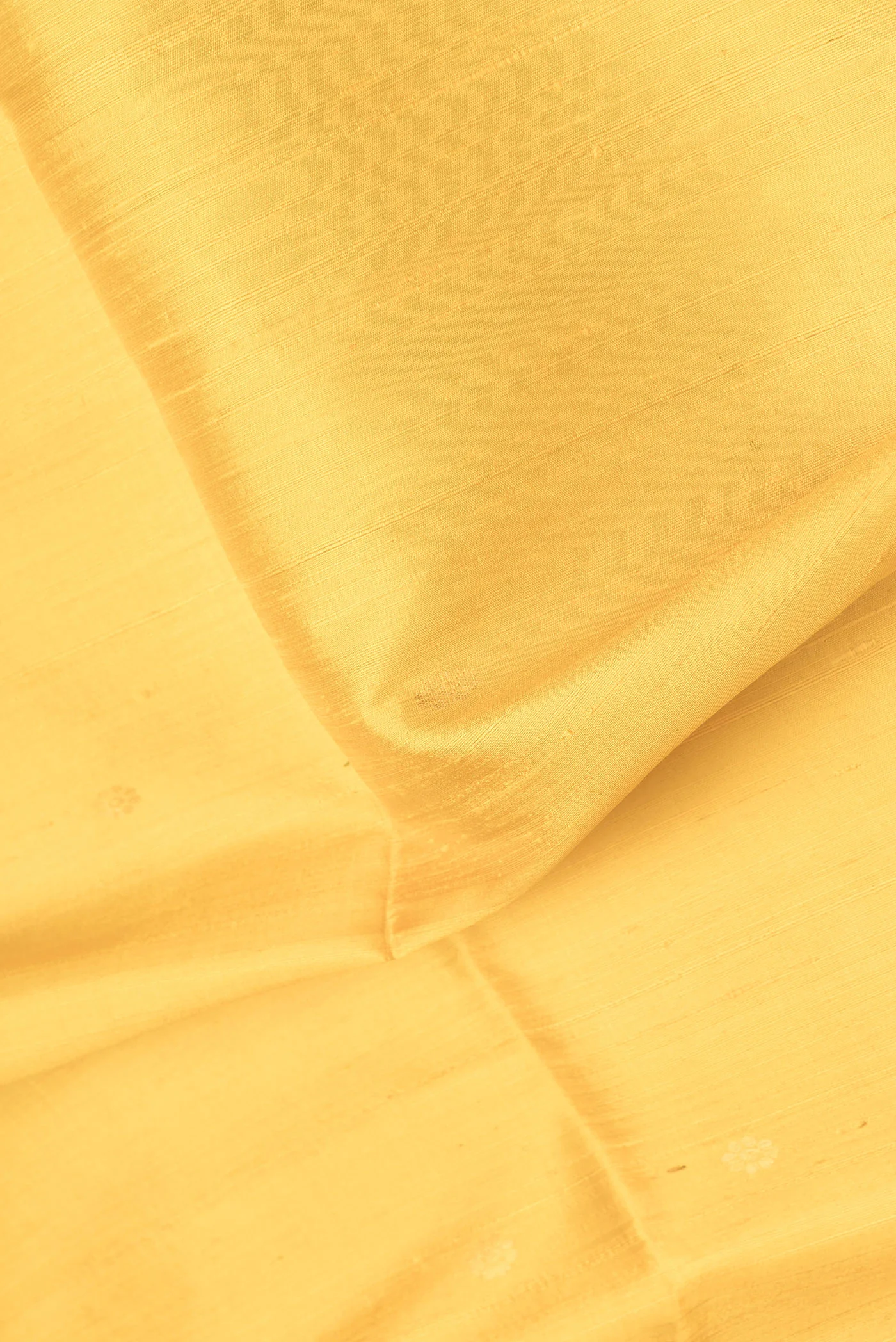 Yellow Raw Silk Saree - Image 2