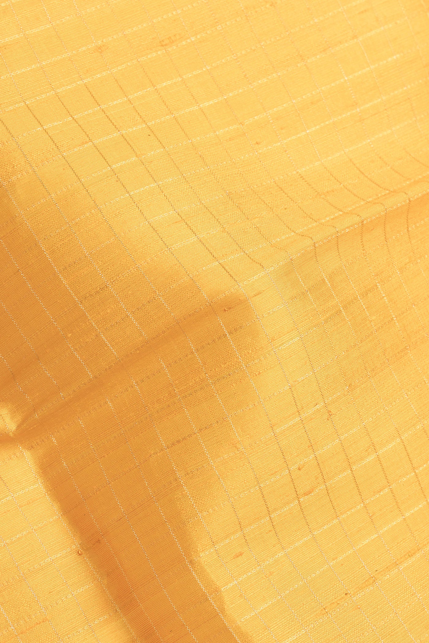 Yellow Raw Silk Saree - Image 2