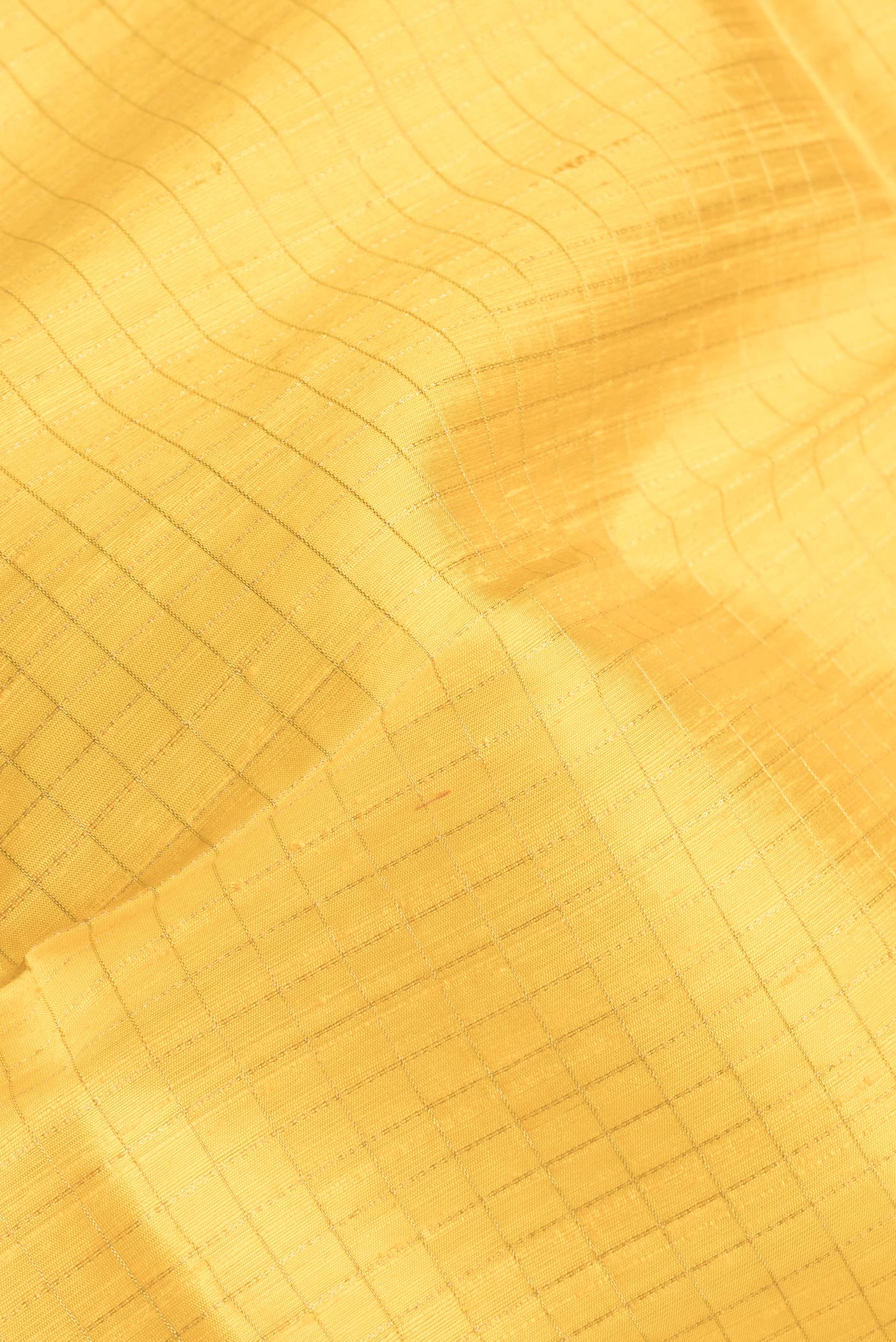 Yellow Raw Silk Saree - Image 2