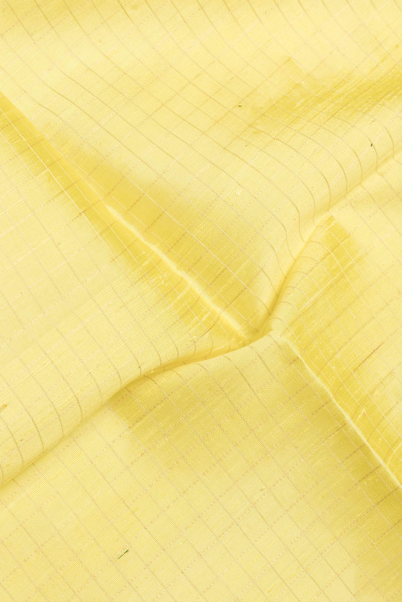 Lemon Yellow Raw Silk Saree - Image 2