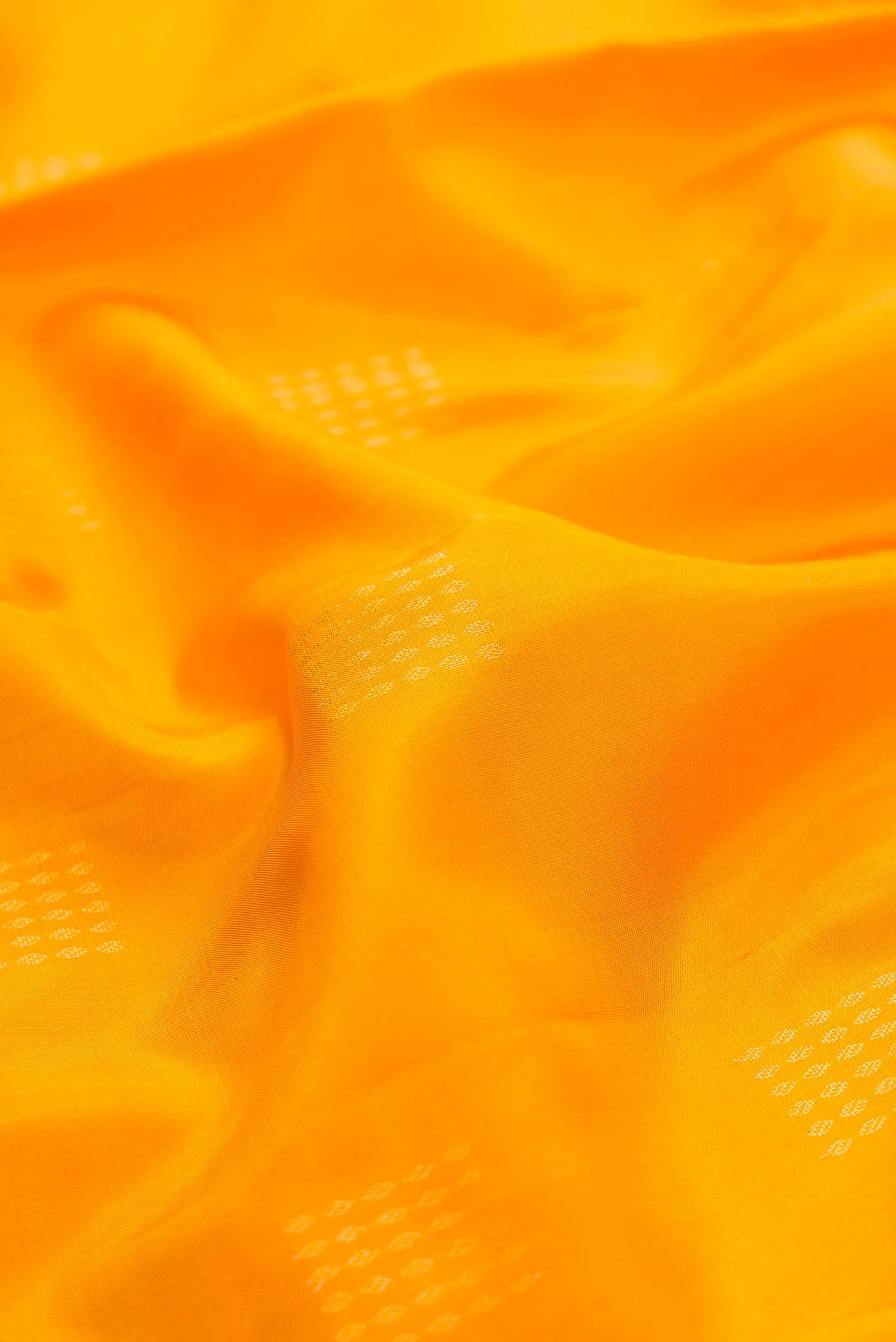 Yellow Dual Tone Soft Silk Saree - Image 2