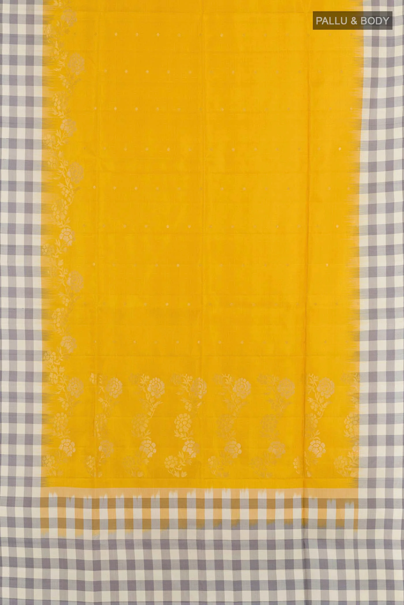 Yellow Soft Silk Saree - Image 3