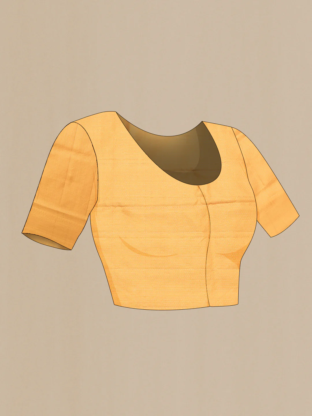 Yellow Soft Silk Saree - Image 5