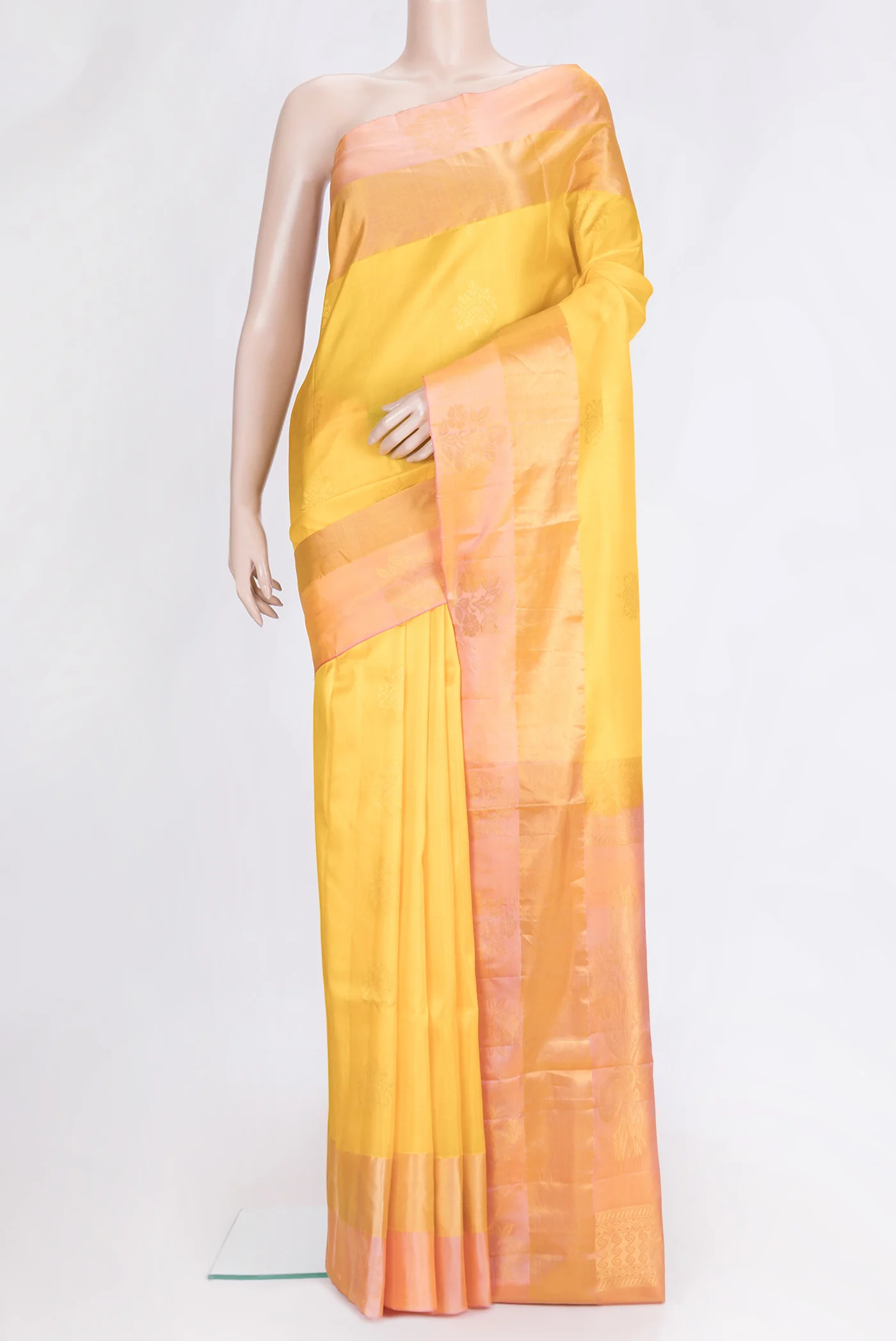 Yellow Soft Silk Saree
