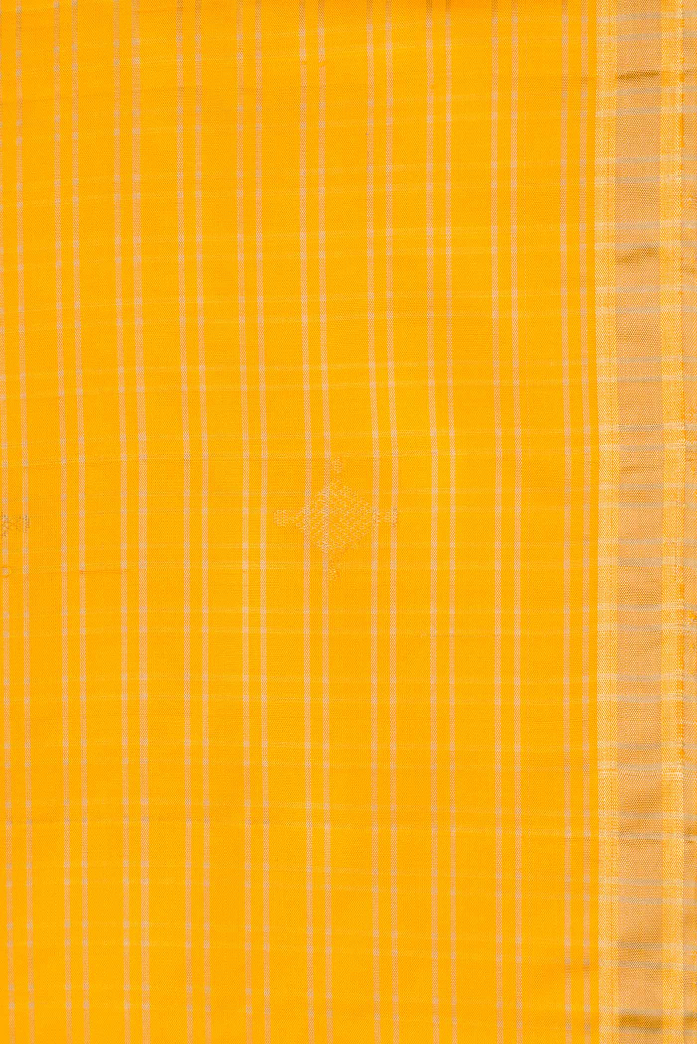 Yellow Dual Tone Soft Silk Saree - Image 3