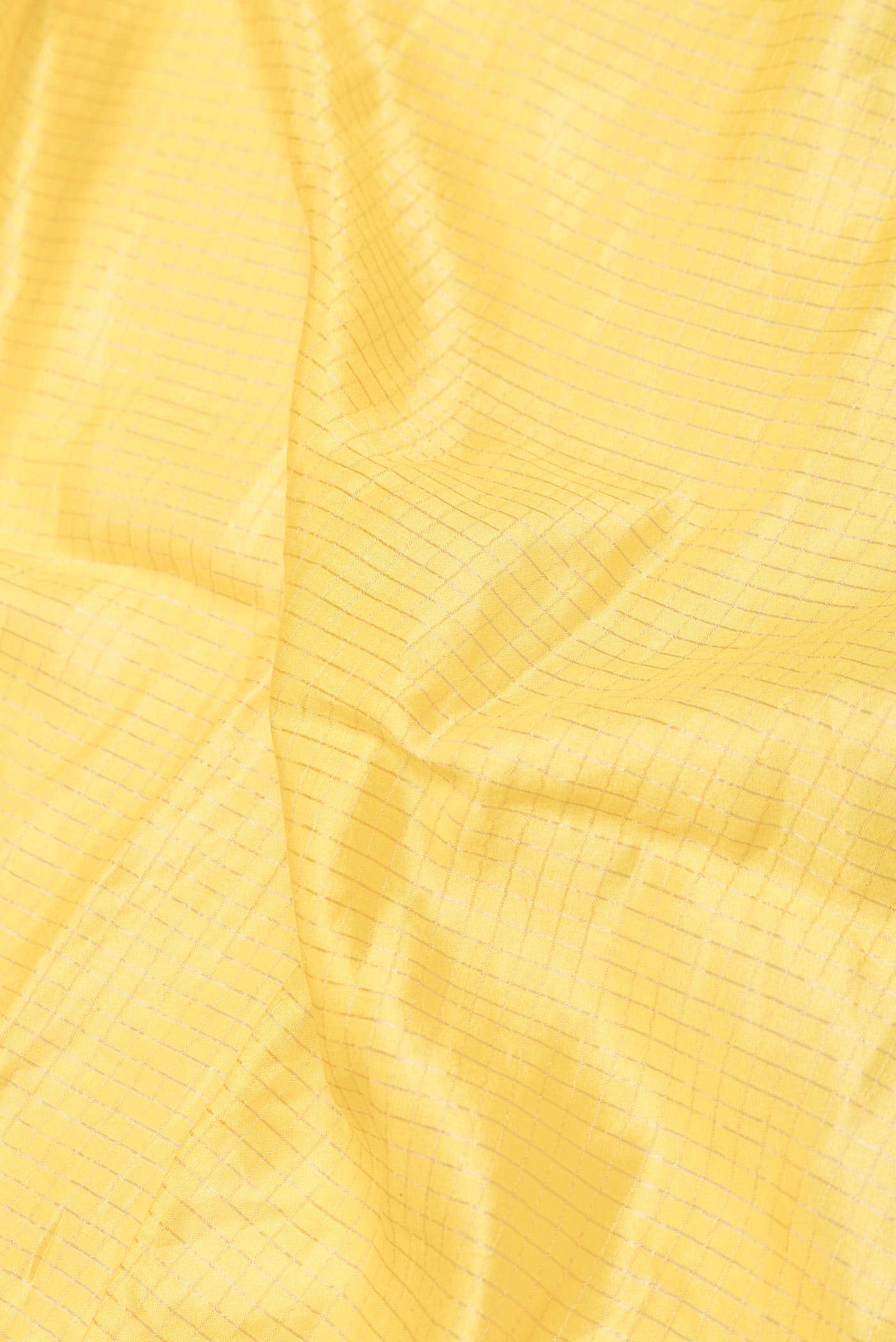Yellow Dual Tone Tussar Silk Saree - Image 3