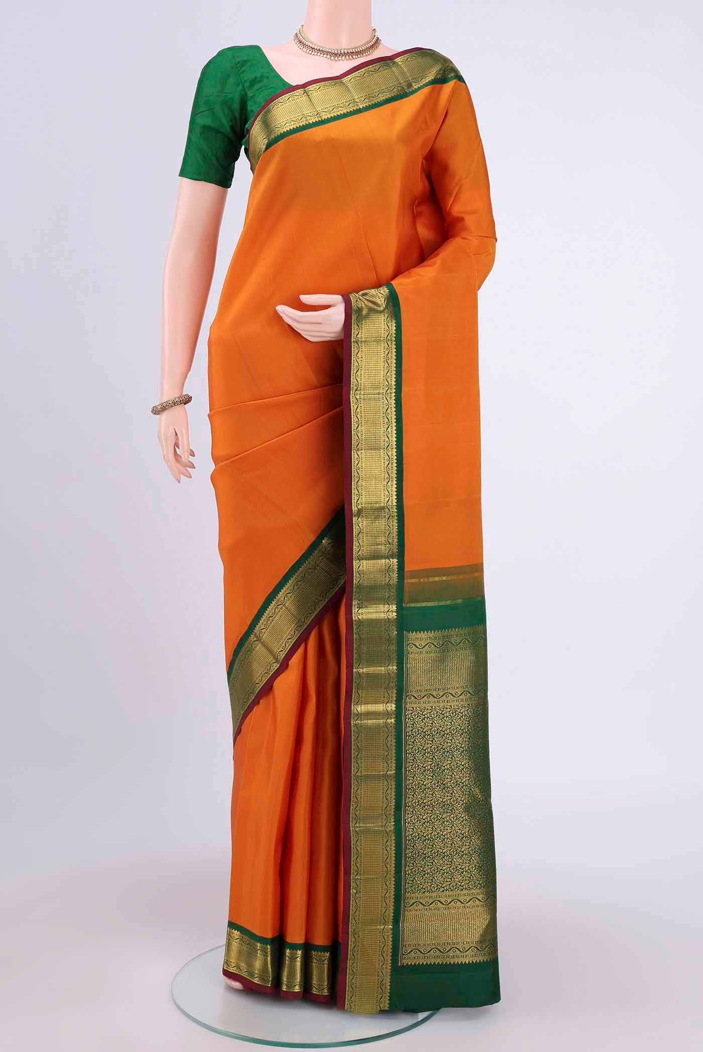 Yellow Kanchipuram Saree