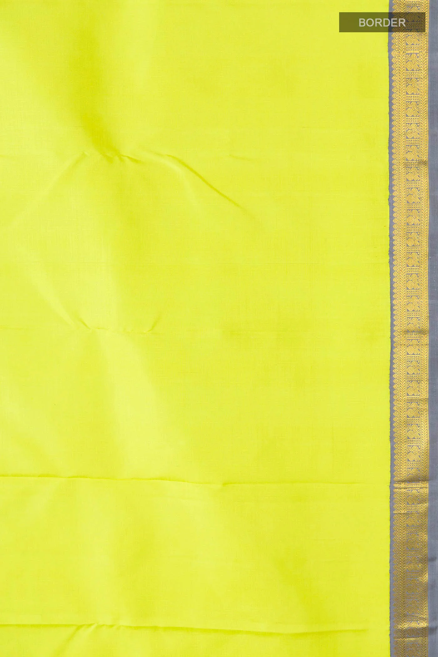 Yellow Kanchipuram Silk Saree - Image 3