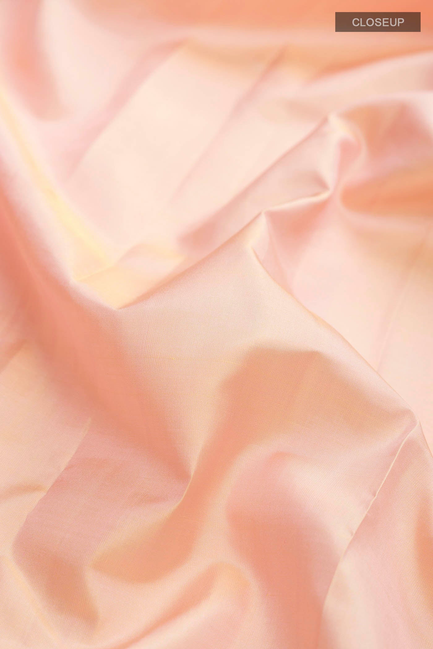 Rose Gold Kanjivaram Silk Saree - Image 2