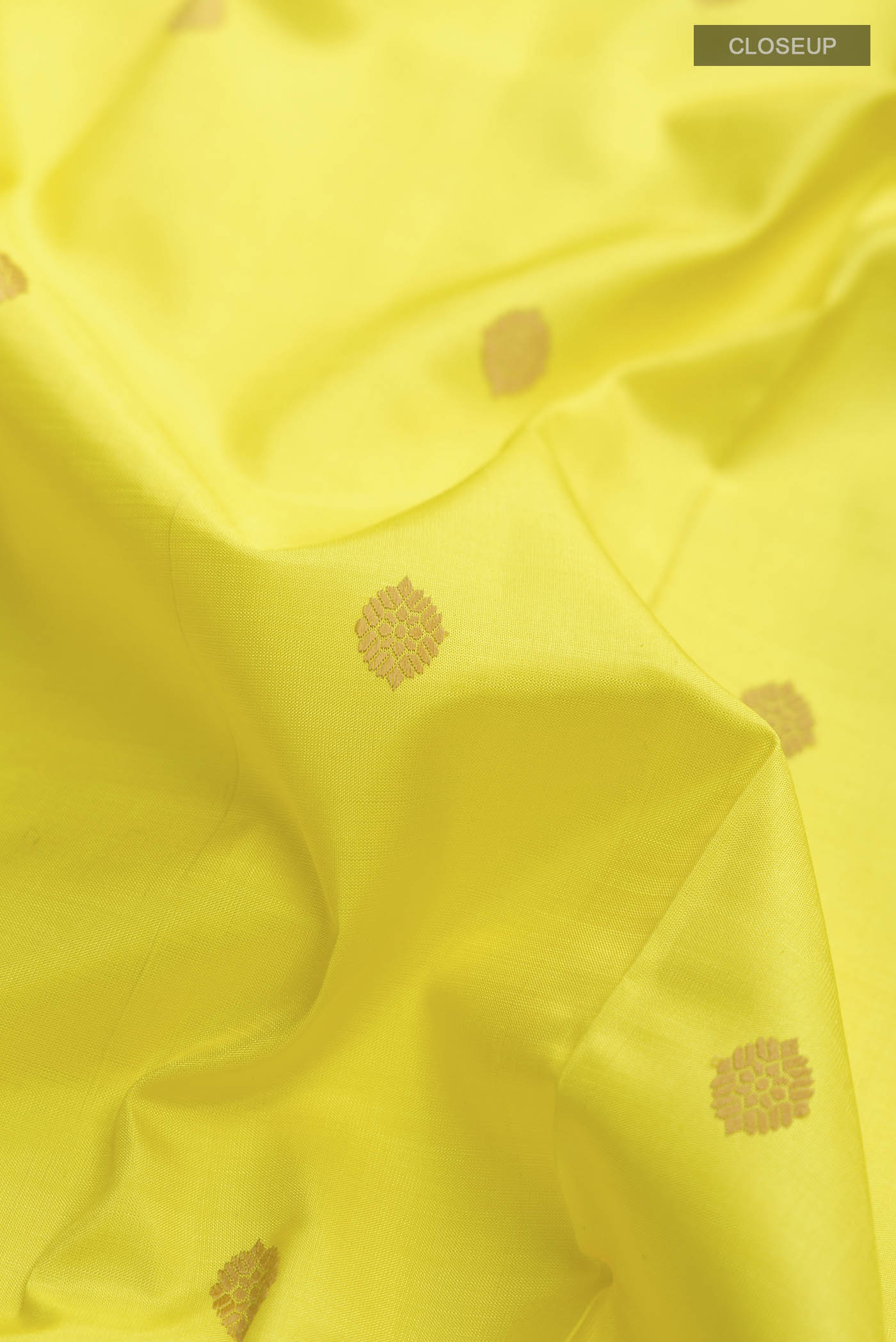 Yellow Kanjivaram Silk Saree - Image 2