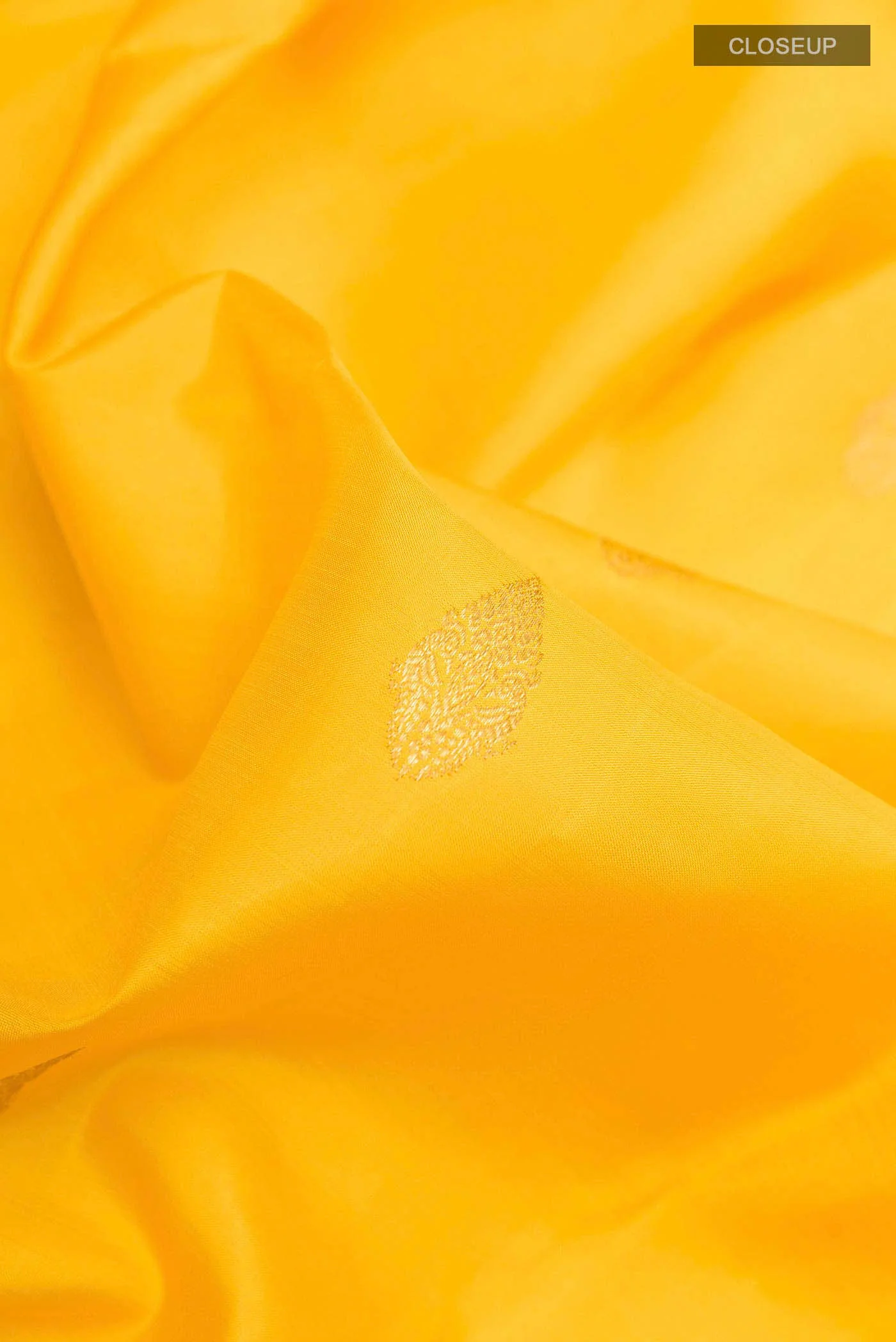 Yellow Kanjivaram Silk Saree - Image 2