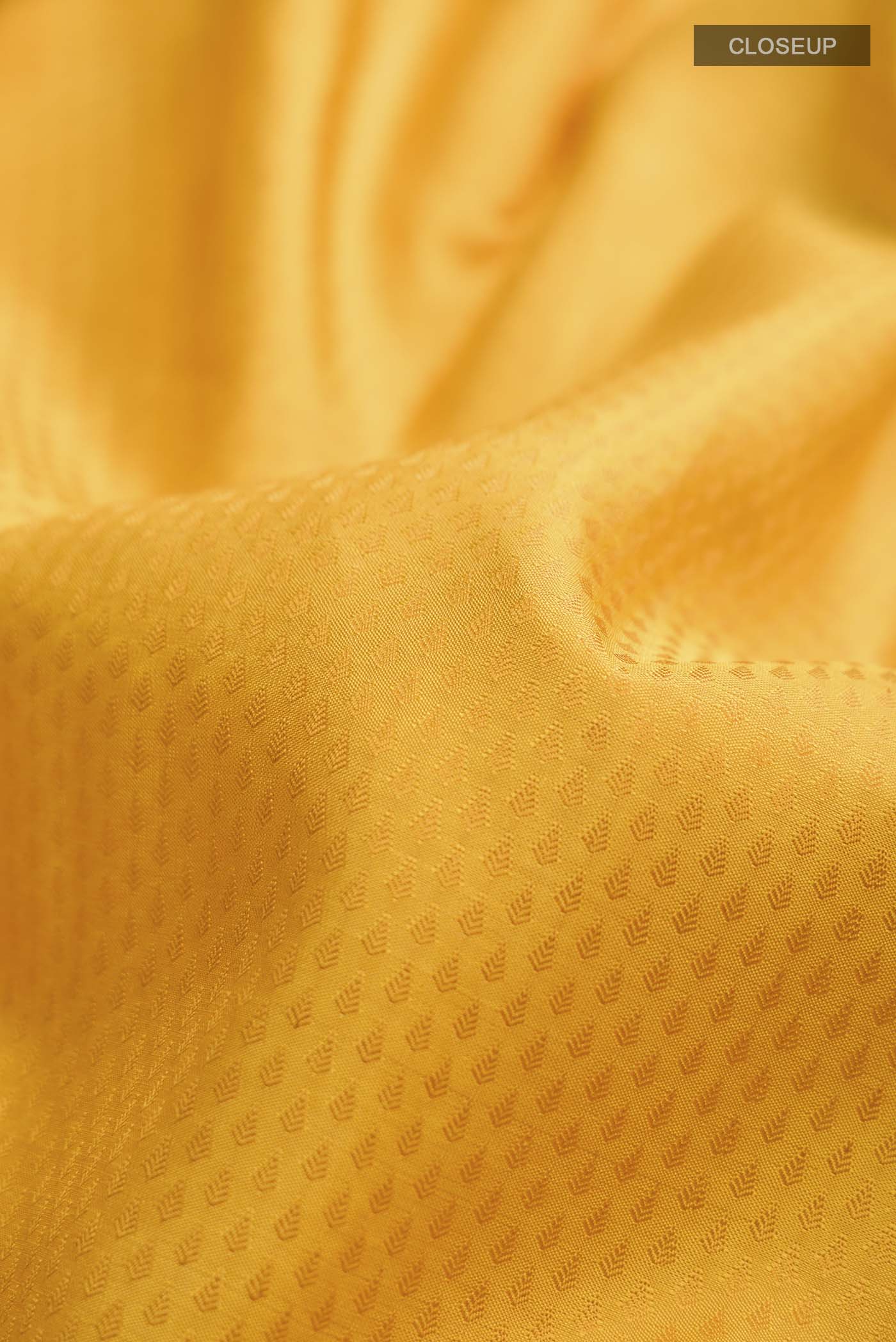 Yellow Kanchipuram Silk Saree - Image 2