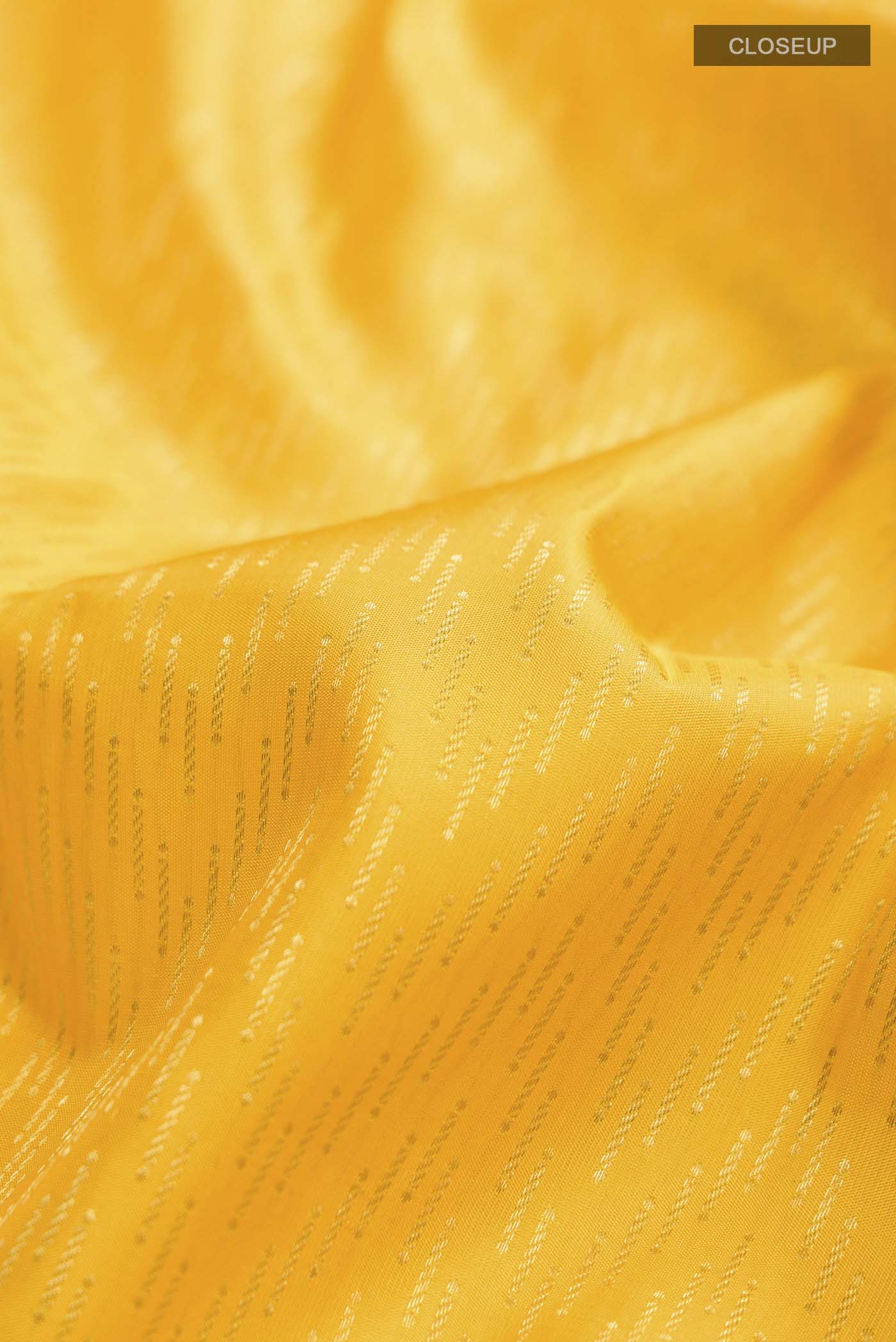 Yellow Kanchipuram Silk Saree - Image 2