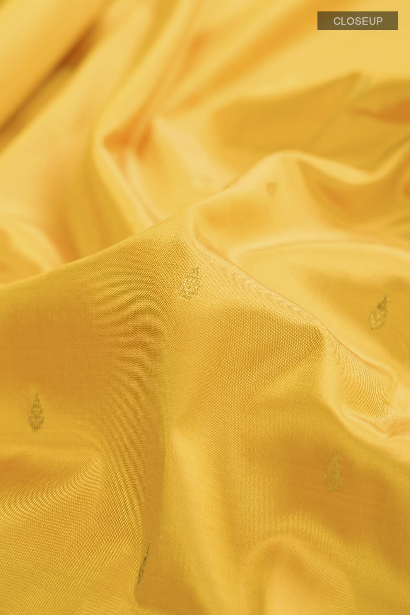 Yellow Kanchipuram Silk Saree - Image 2
