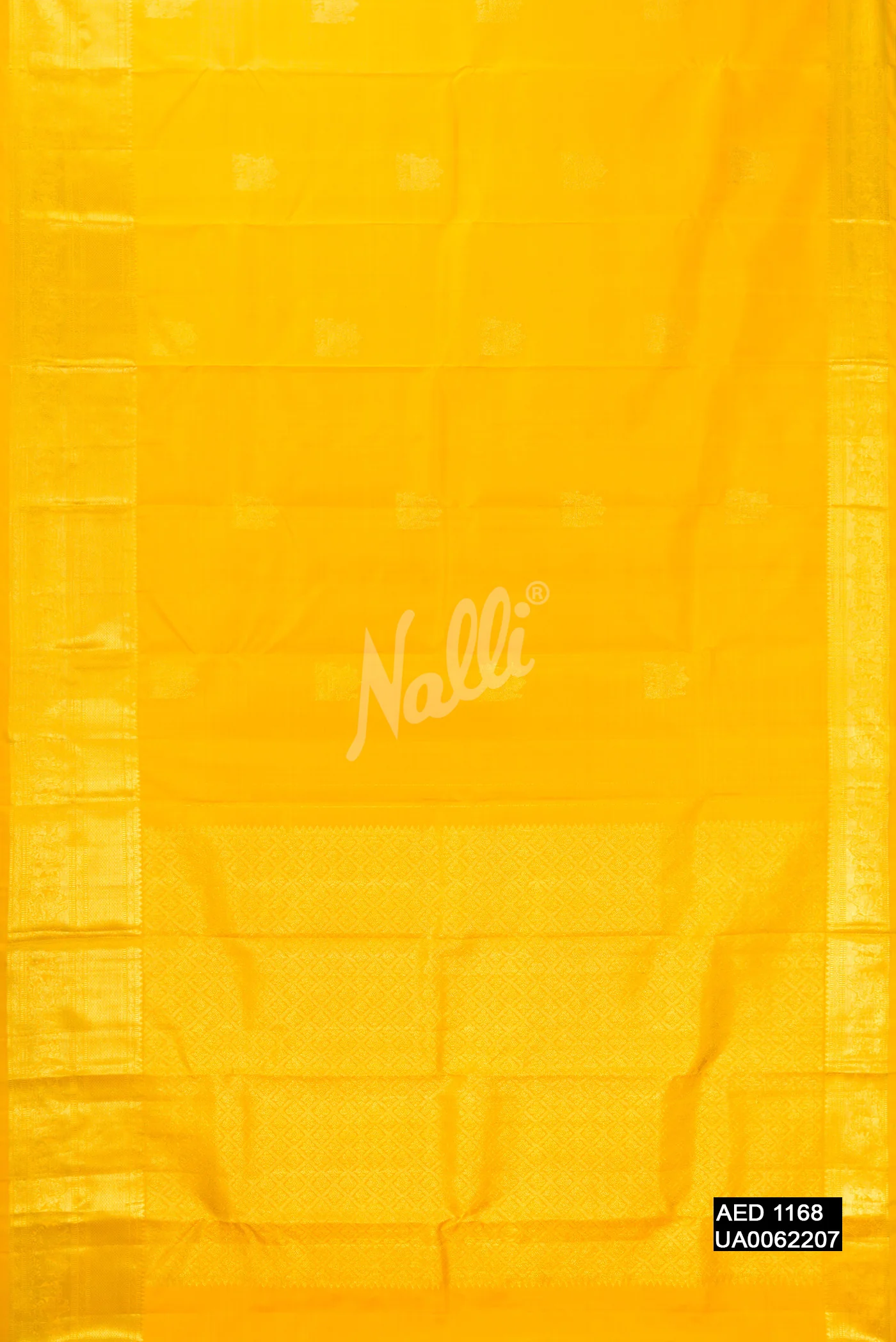 Yellow Kanchipuram Silk Saree