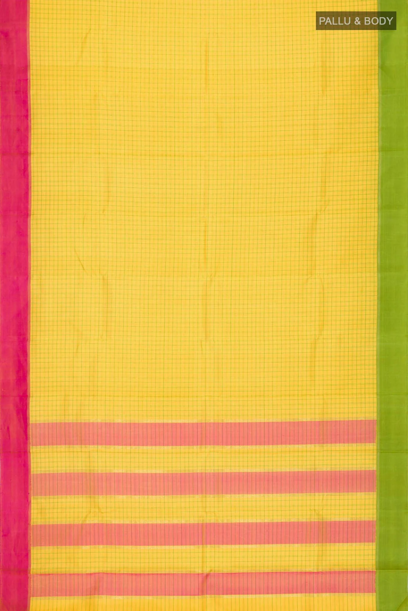 Yellow Kanjivaram Silk Saree - Image 4