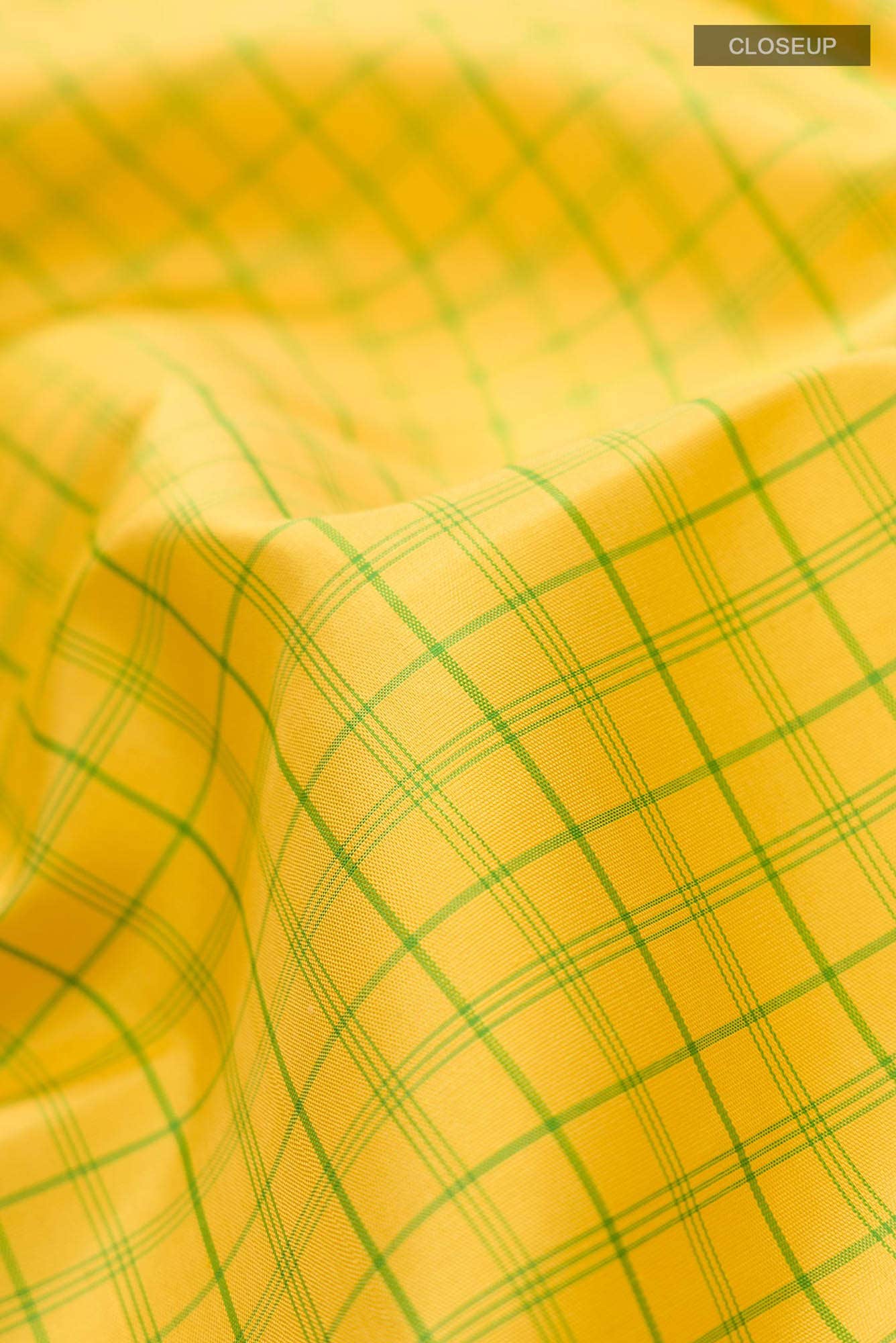 Yellow Kanjivaram Silk Saree - Image 9