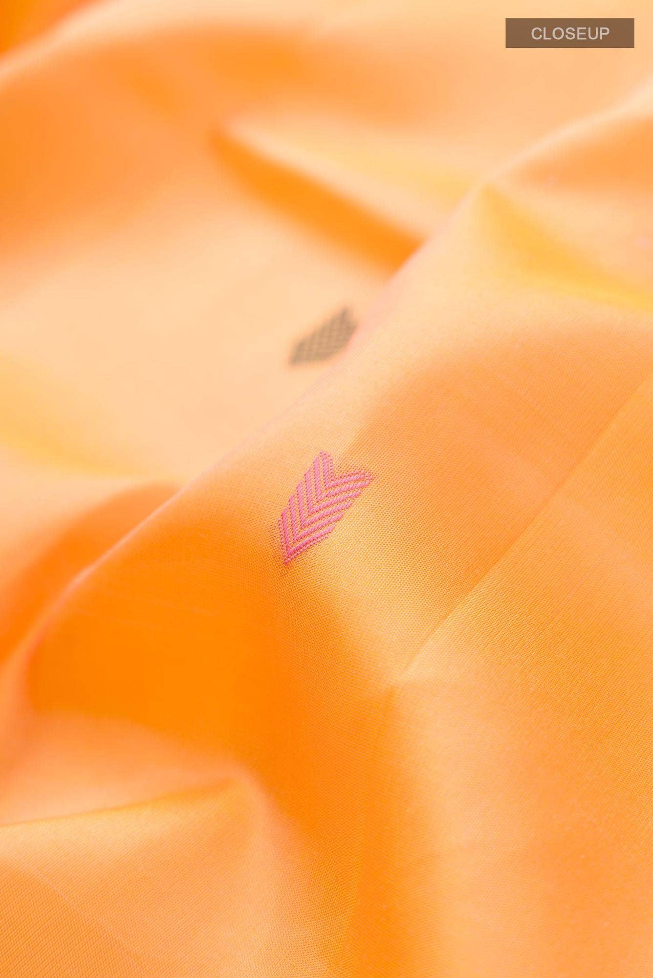 Yellow Kanchipuram Silk Saree - Image 9