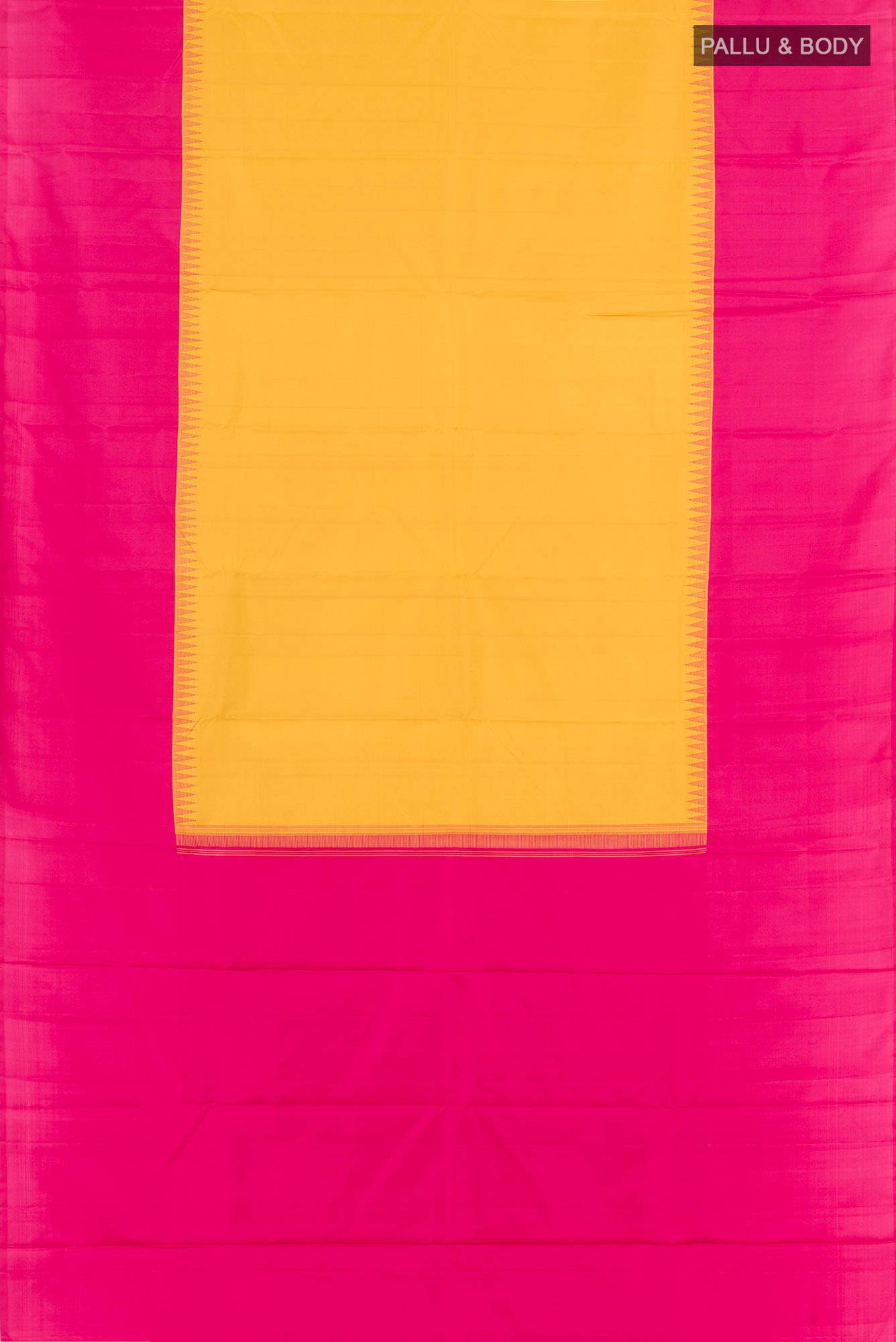 Yellow Kanjivaram Silk Saree - Image 4