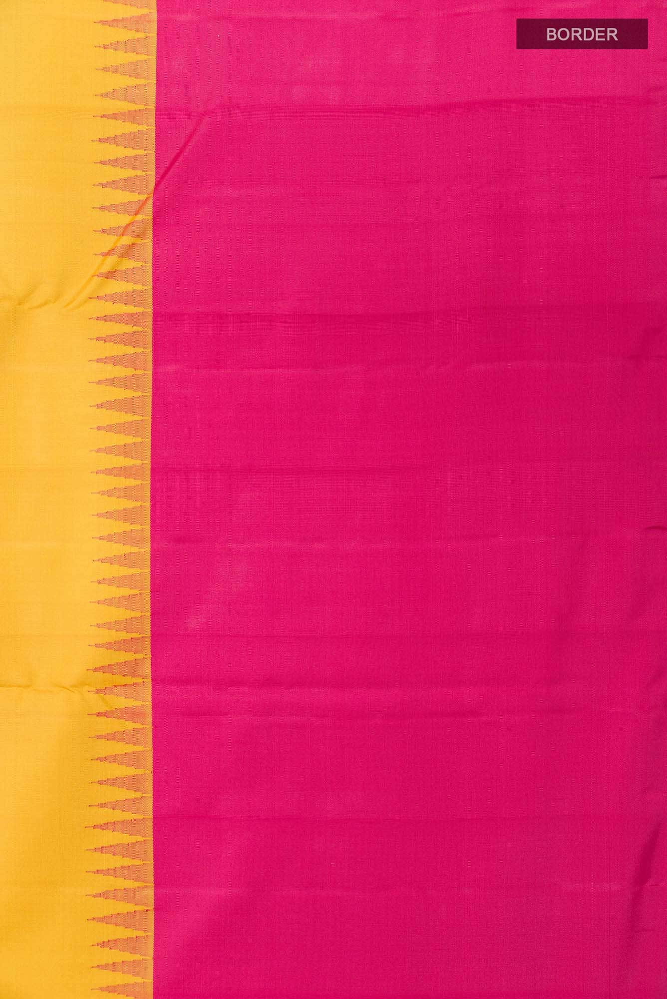 Yellow Kanjivaram Silk Saree - Image 5