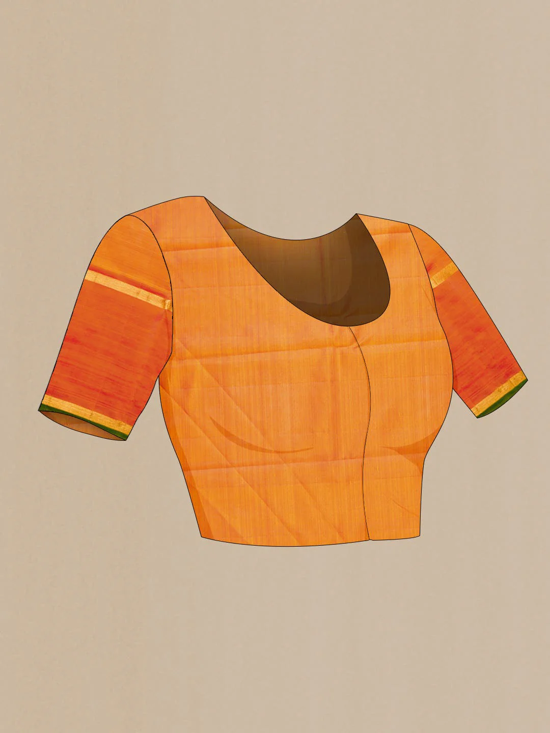 Yellow Kanchipuram Silk Saree - Image 6