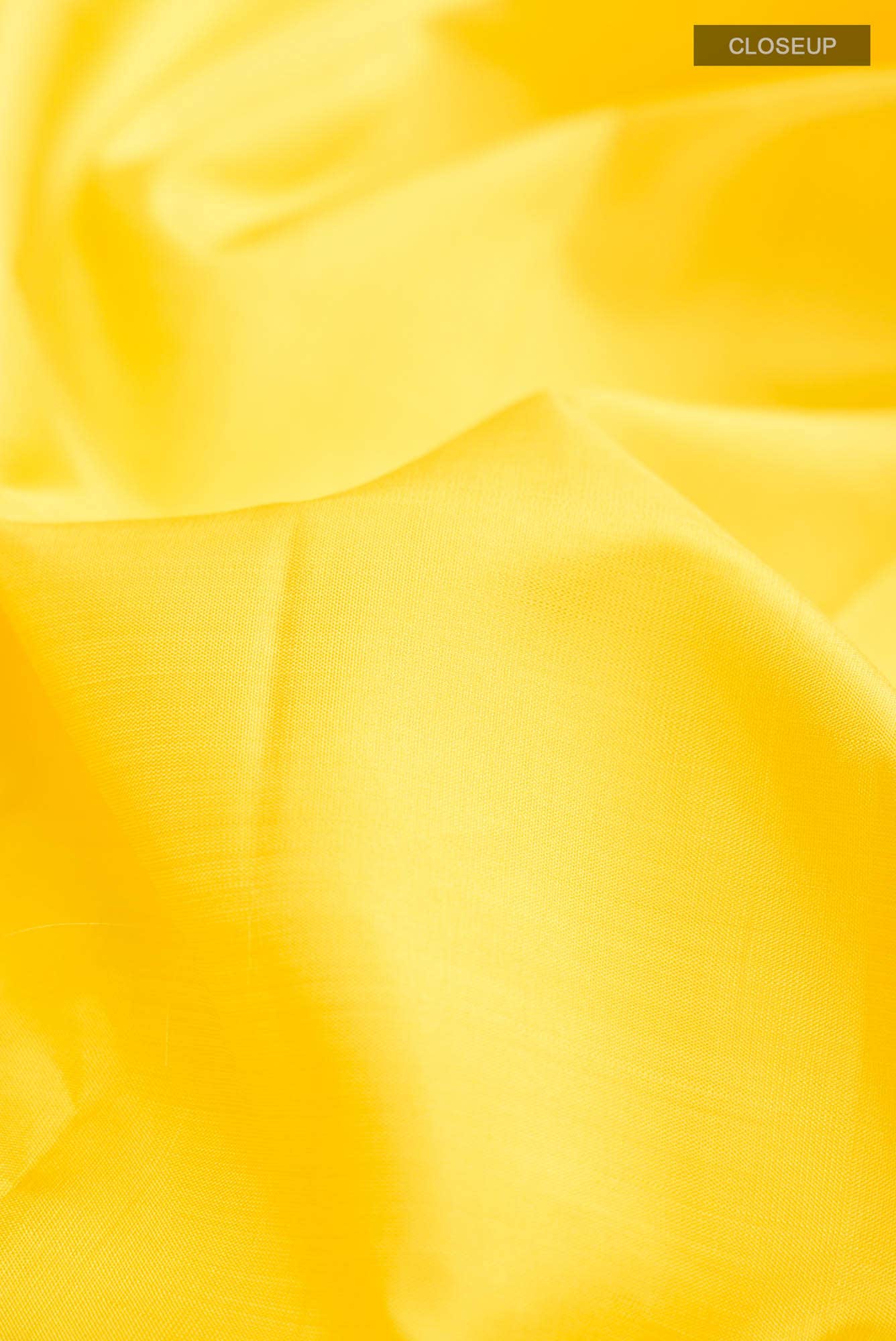 Yellow Kanjivaram Silk Saree - Image 3