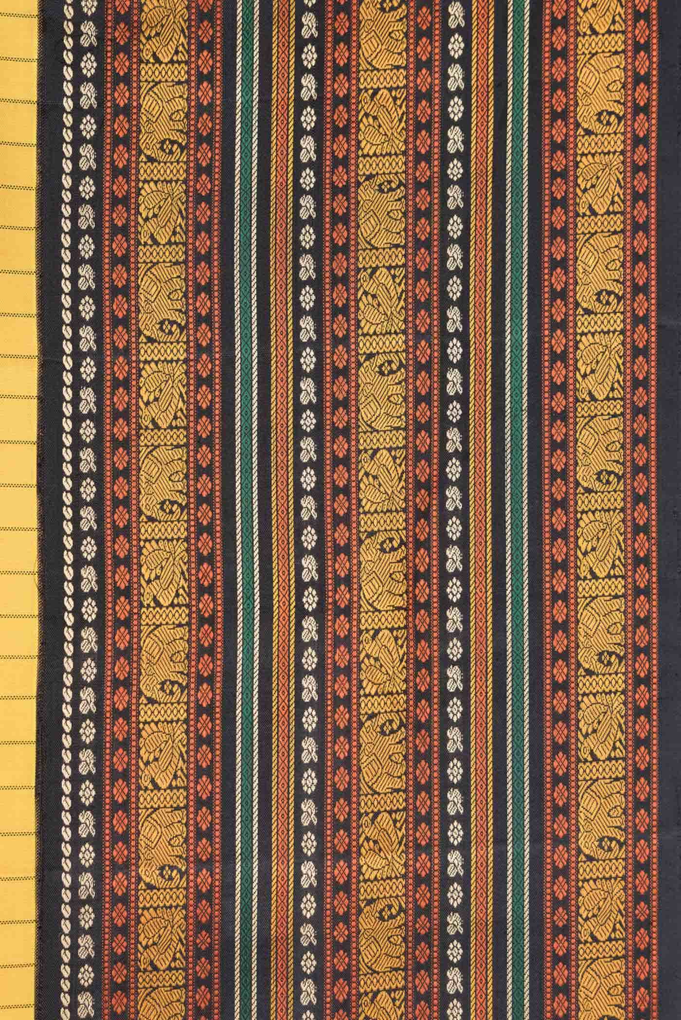 Yellow Kanchipuram Silk Saree - Image 6