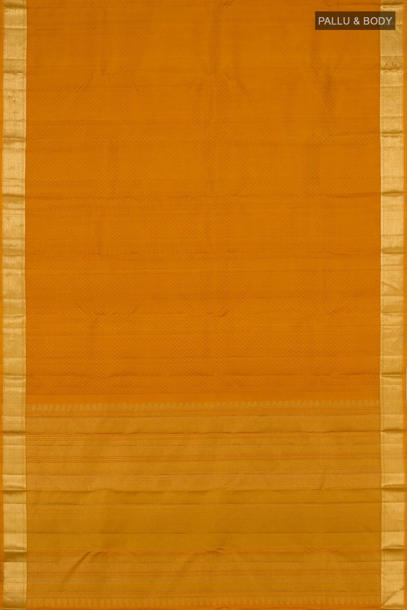 Mustard Kanjivaram Silk Saree - Image 5