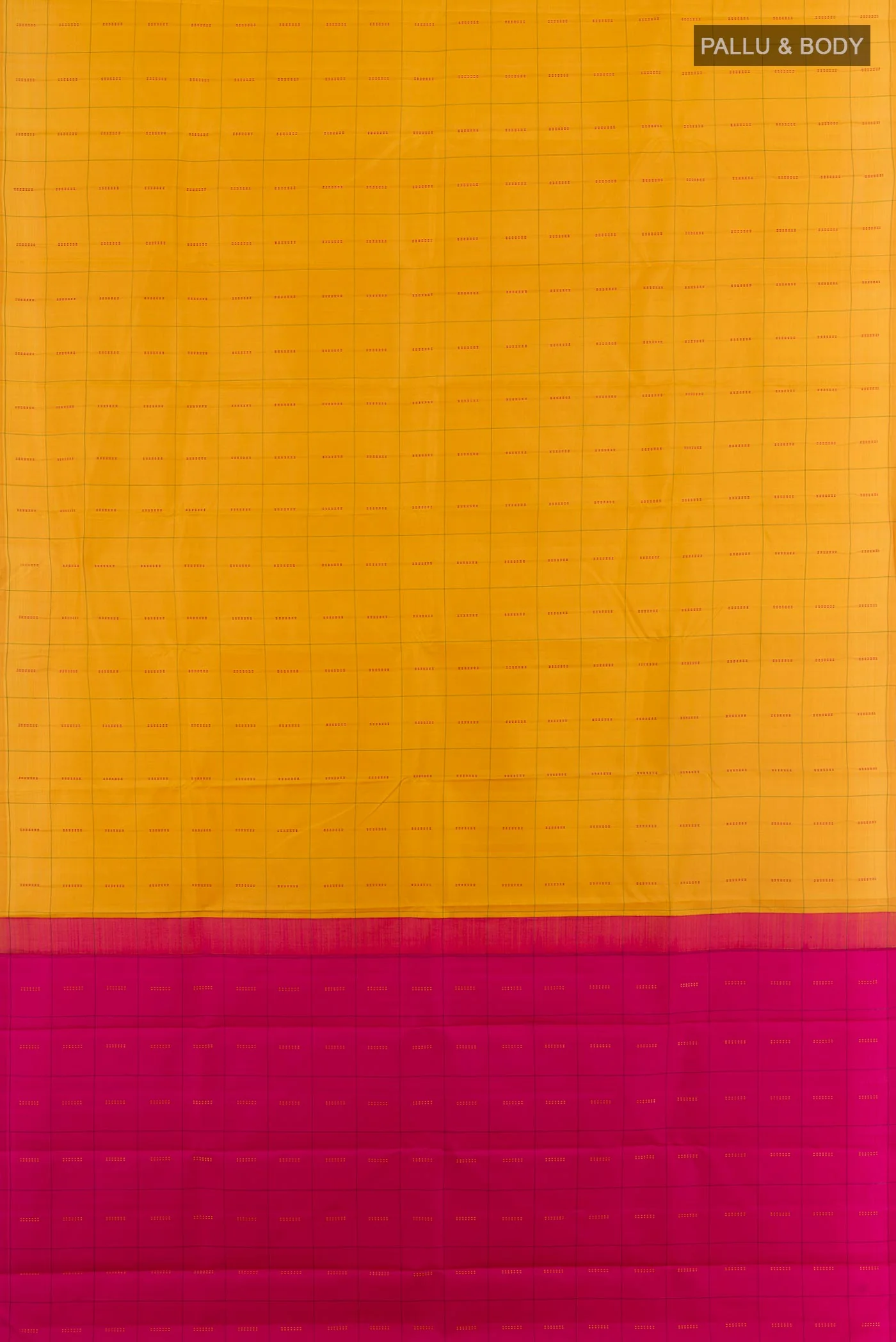 Yellow Kanjivaram Silk Saree - Image 3