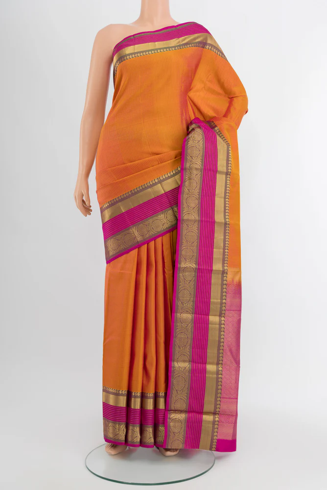 Yellow Kanjivaram Silk Saree