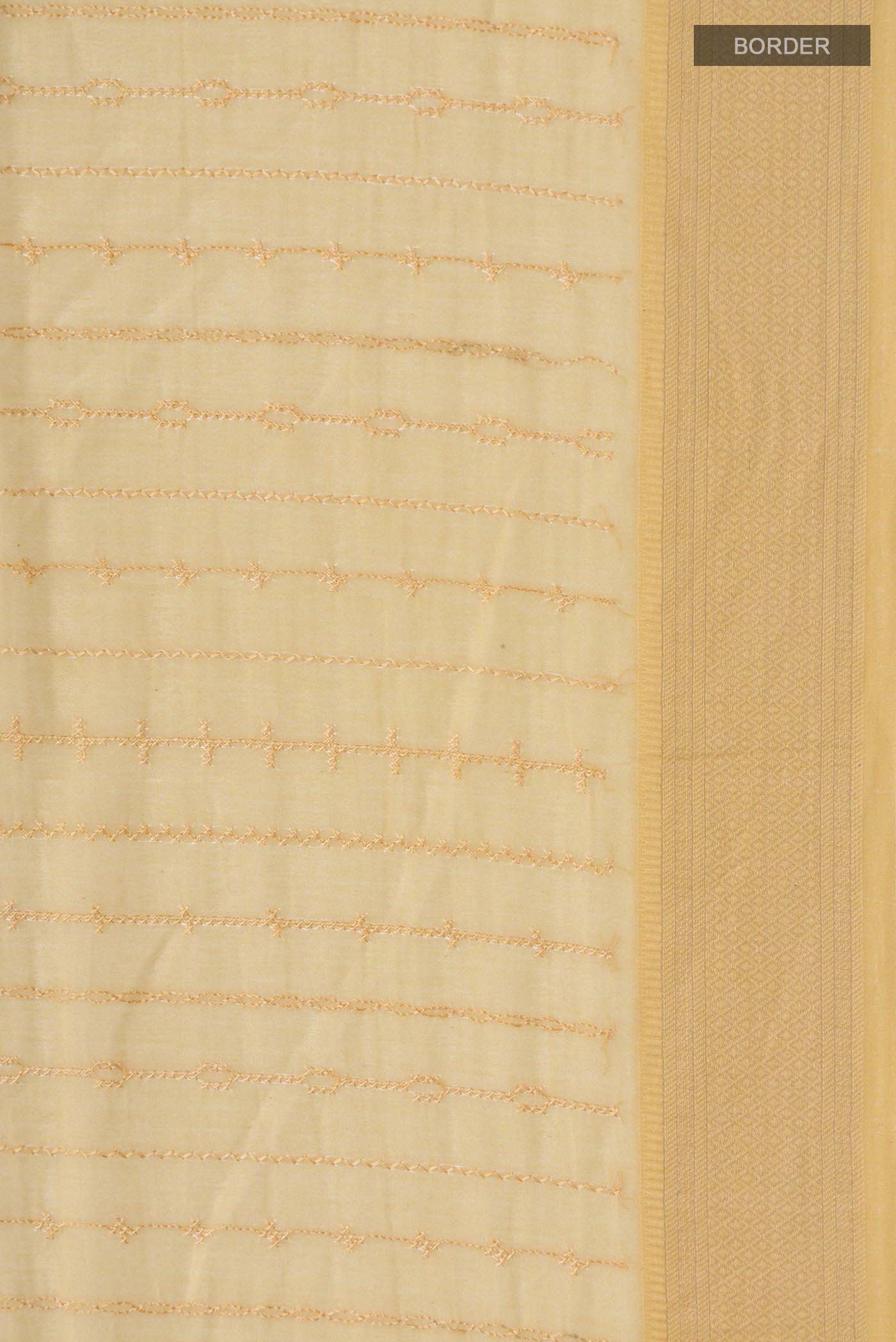 Sandal Linen Saree - Image 3