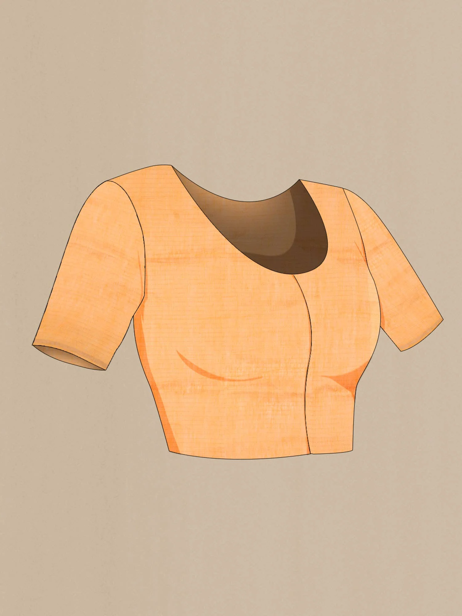 Yellow Linen Saree - Image 5