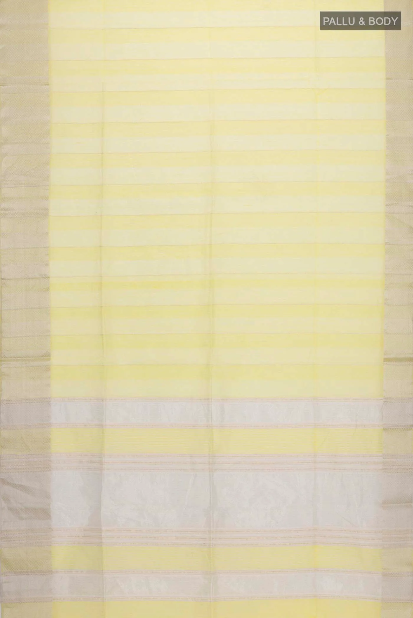 Yellow Maheshwari Silk Cotton Saree - Image 3