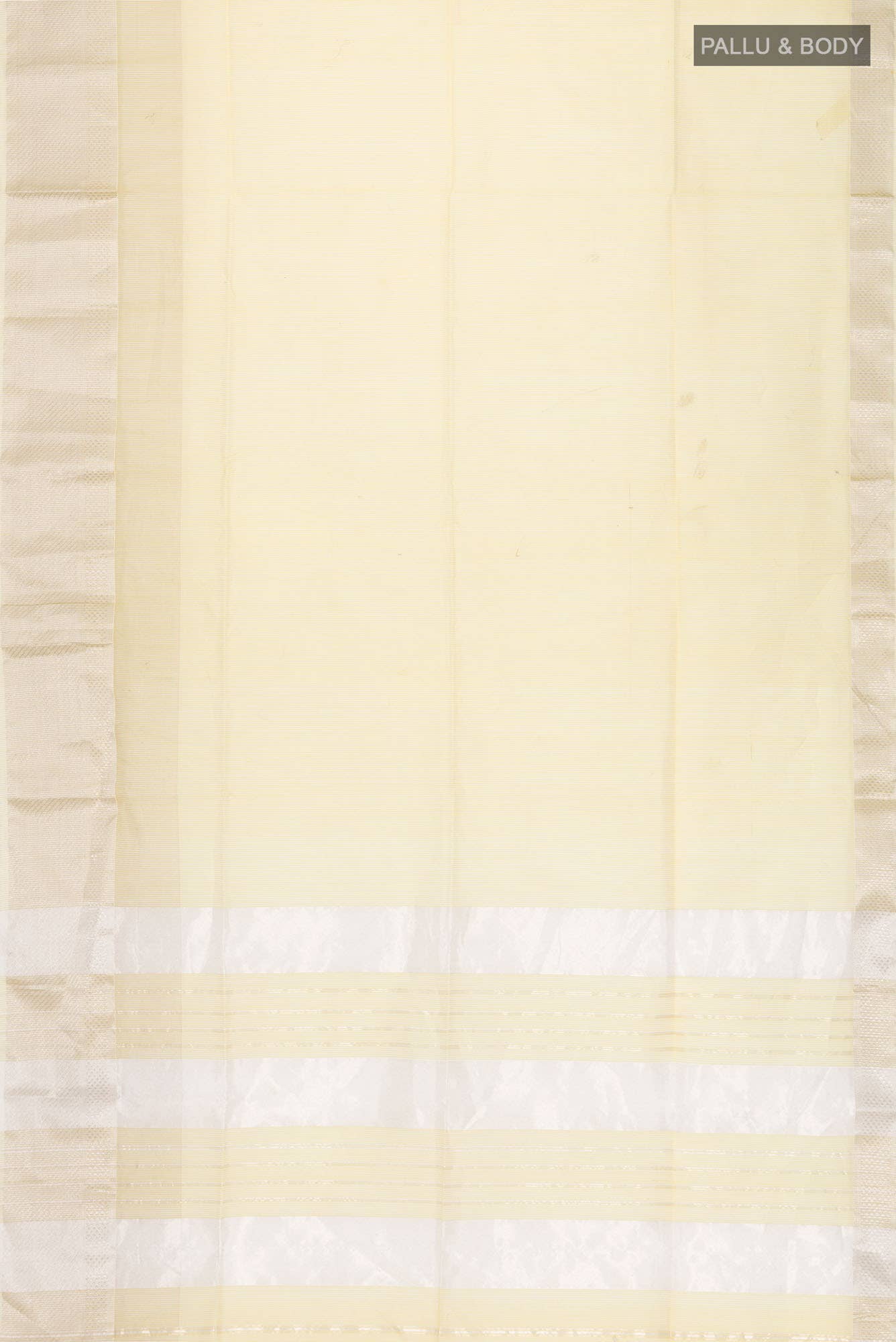 Yellow Maheshwari Silk Cotton Saree - Image 2
