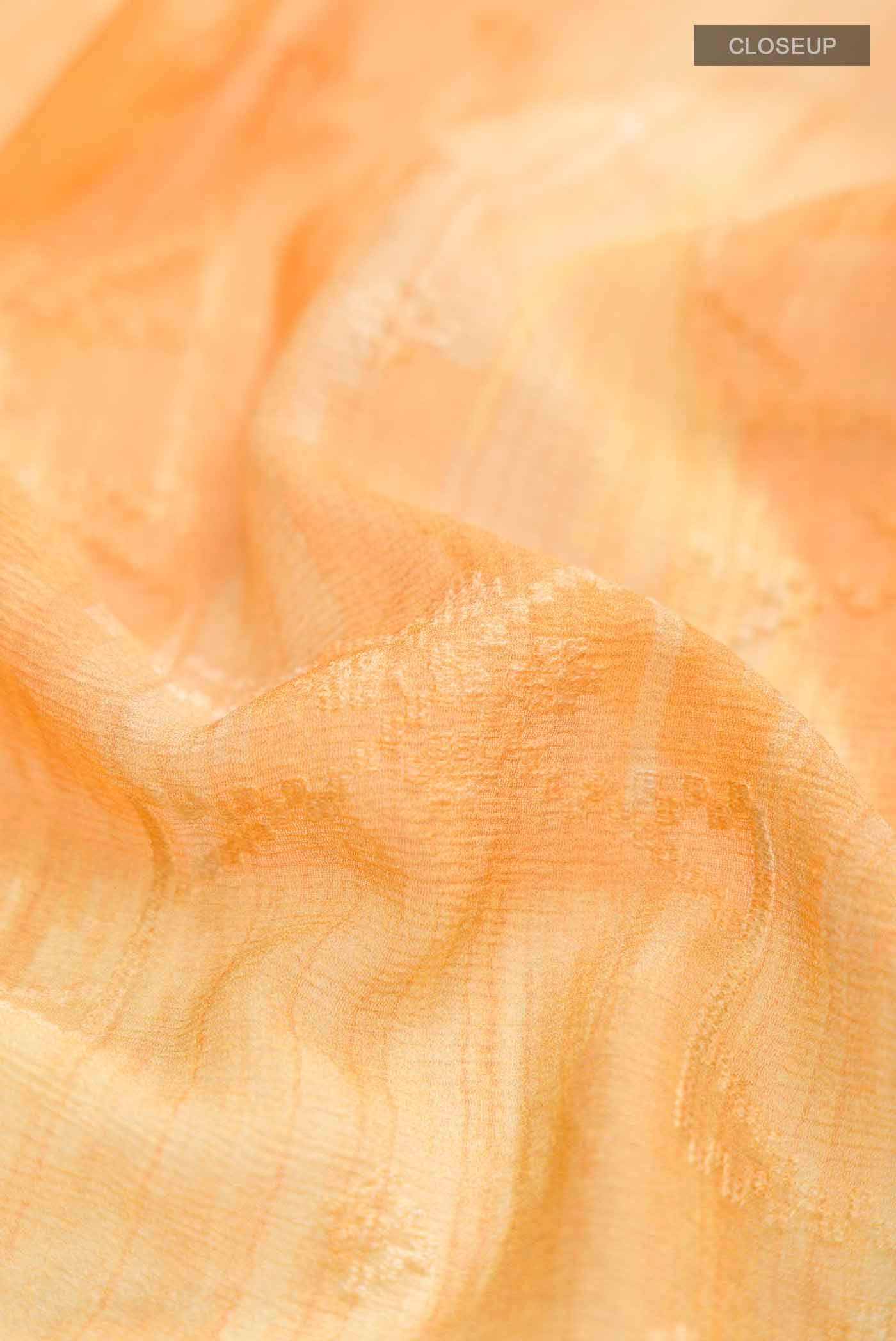 Yellow Mysore Chiffon Saree - Image 2
