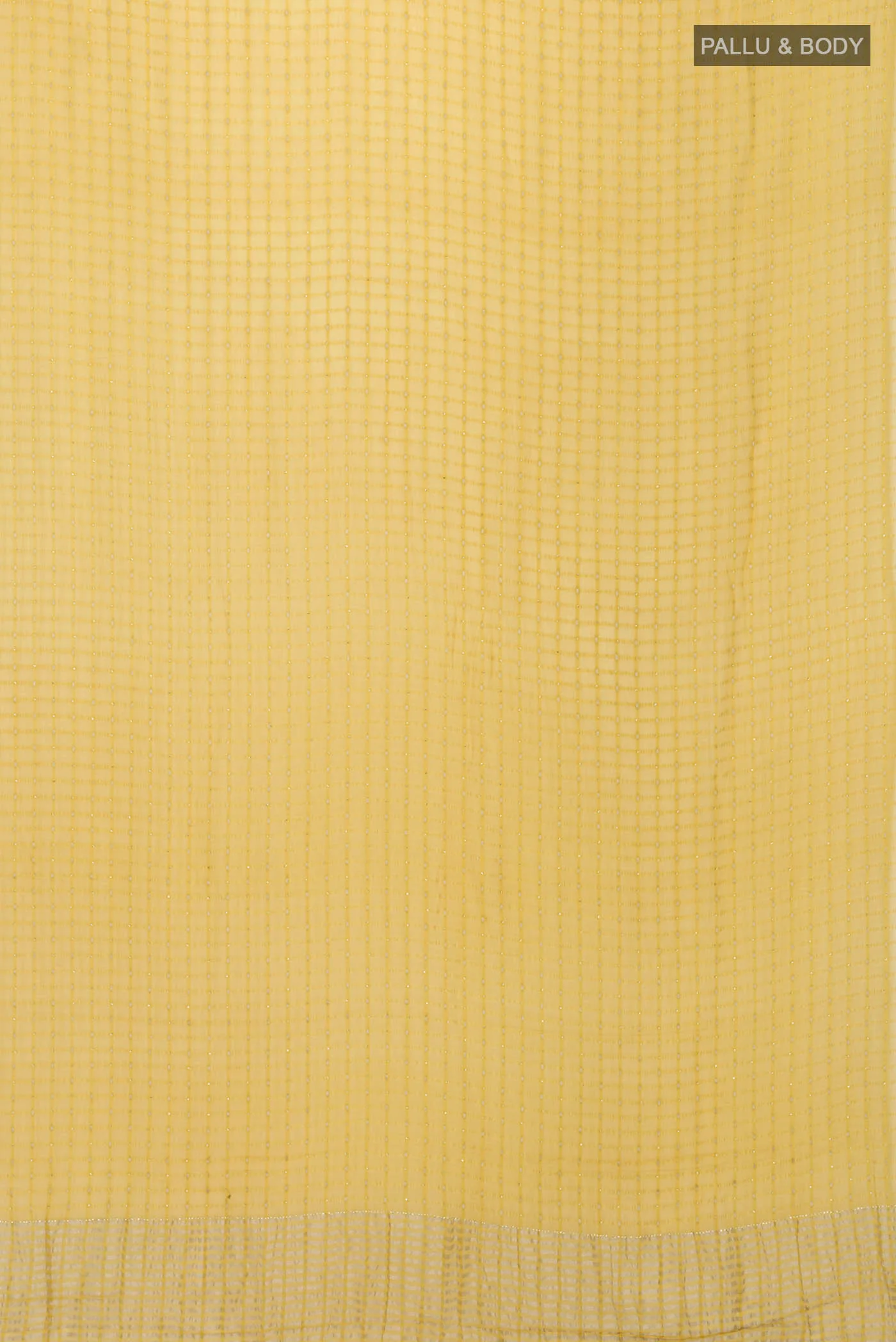Yellow Mysore Chiffon Saree - Image 5