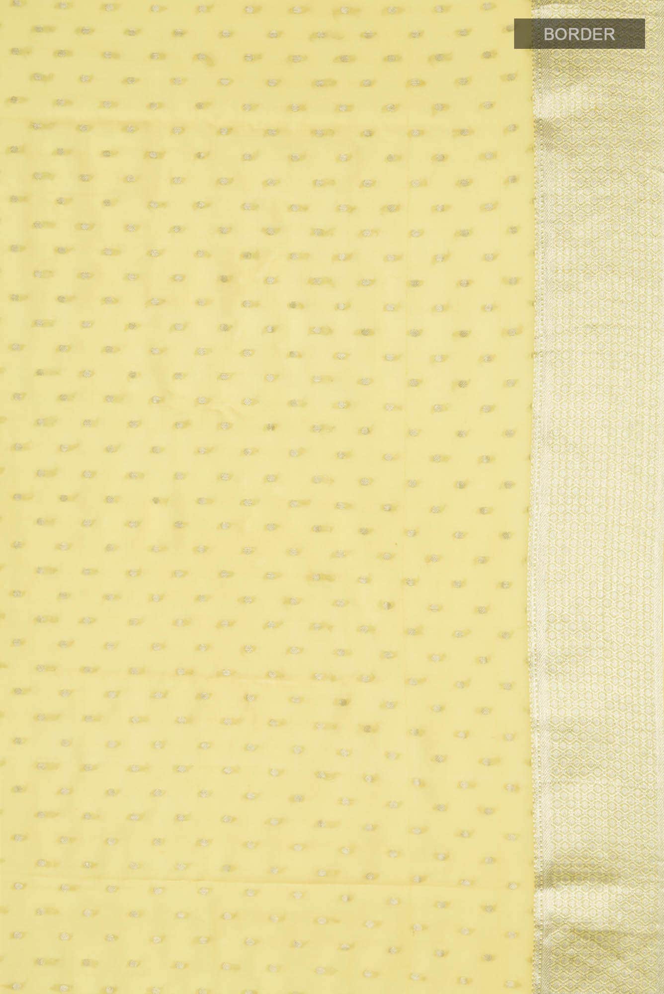 Yellow Mysore Georgette Saree - Image 4