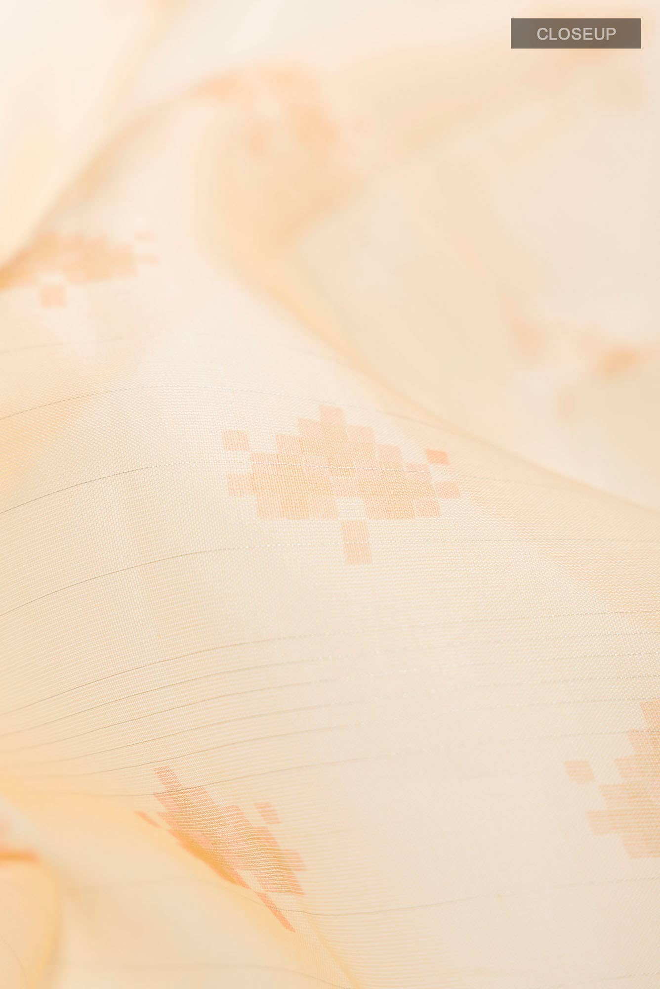 Sandal Organza Silk Saree - Image 2