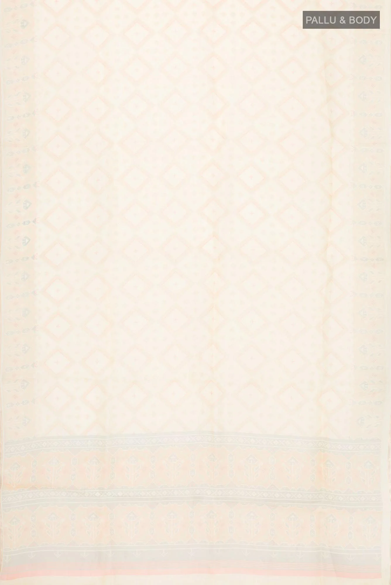 Yellow Organza Silk Saree - Image 3