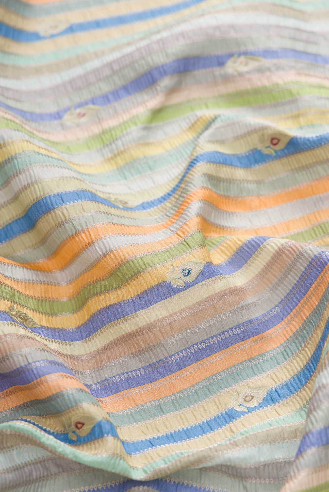 Multi Color Banarasi Silk Saree - Image 3