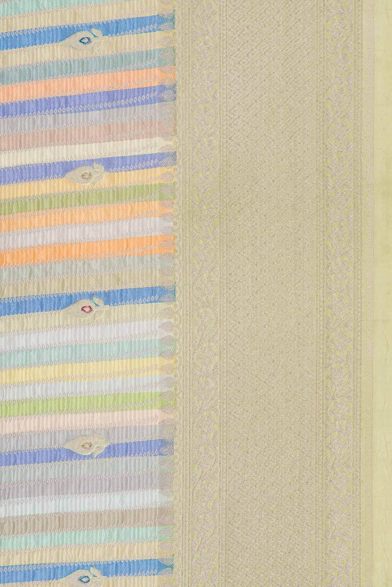 Multi Color Banarasi Silk Saree - Image 5