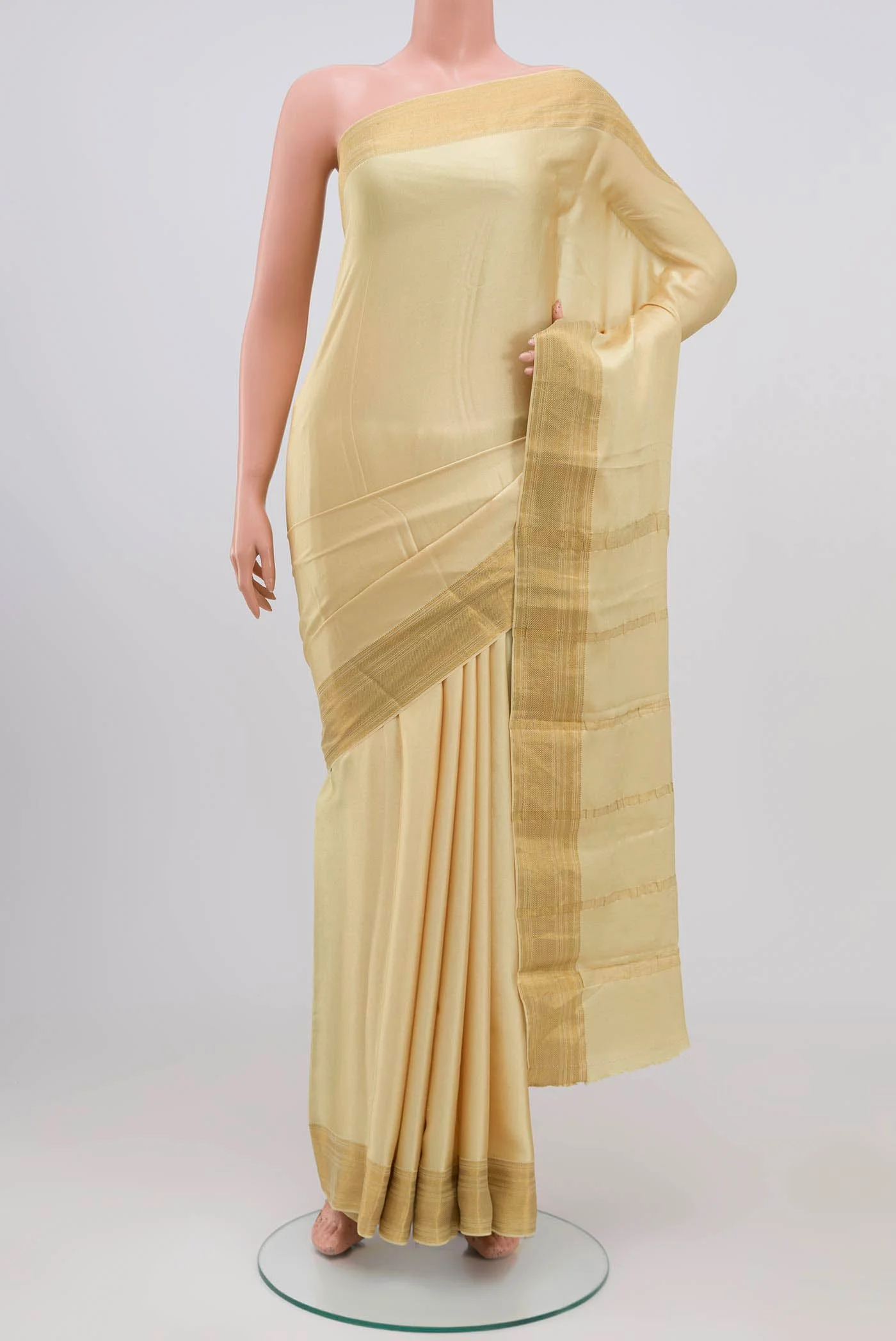 Sandal Satin Silk Saree