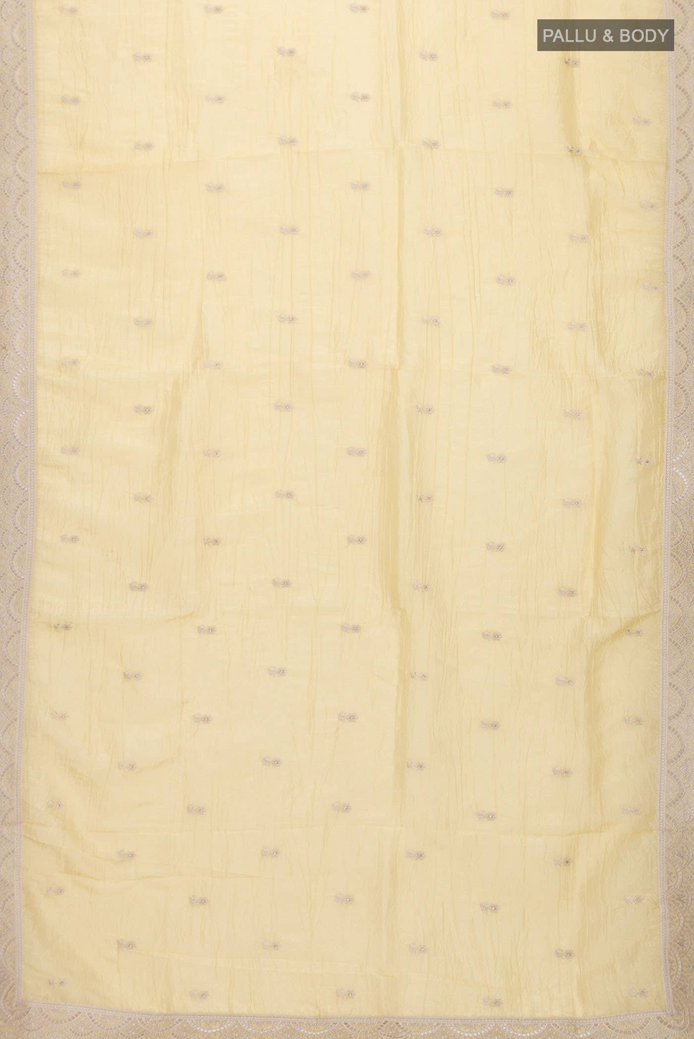 Sandal Organza Silk Saree - Image 3