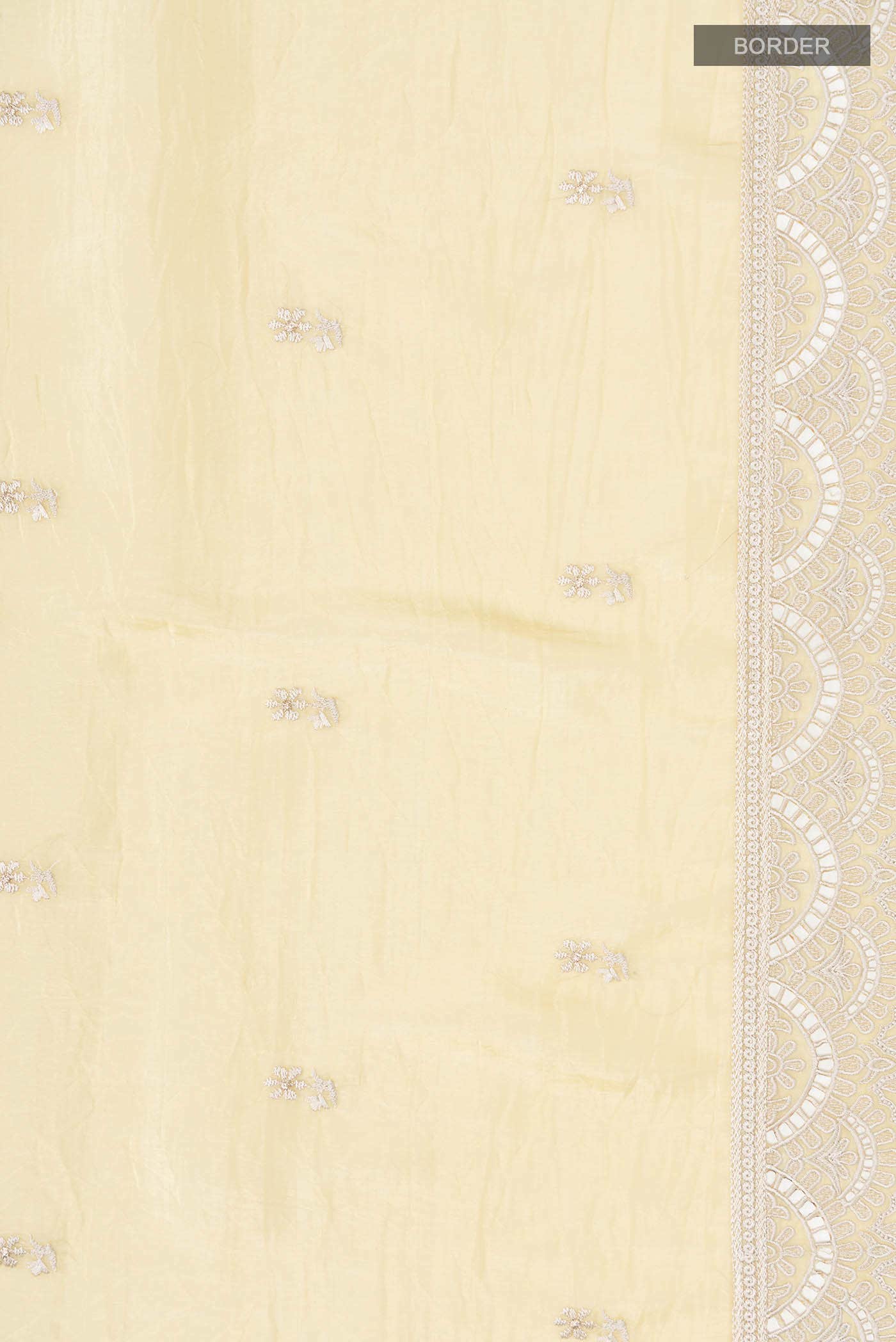 Sandal Organza Silk Saree - Image 4