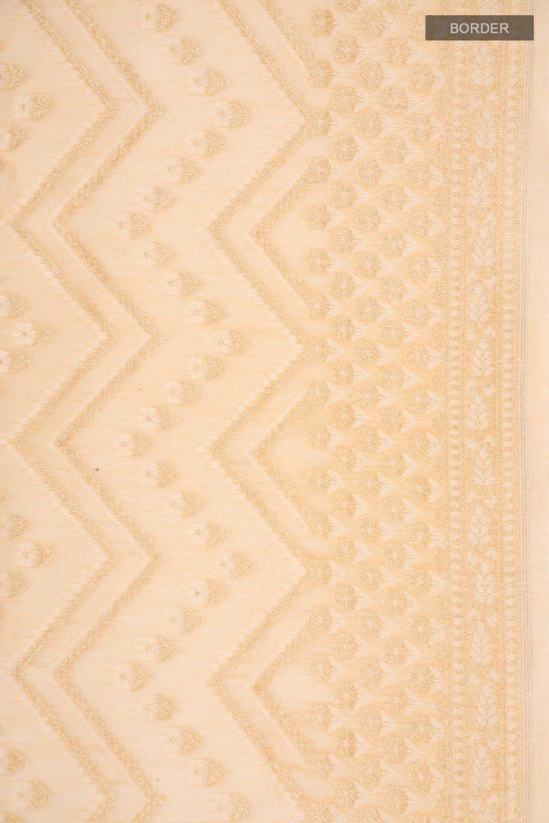Sandal Banarasi Silk Cotton Saree - Image 3