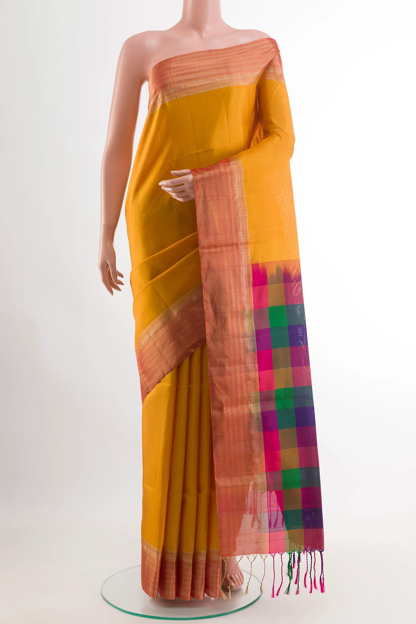 Yellow Soft Silk Saree