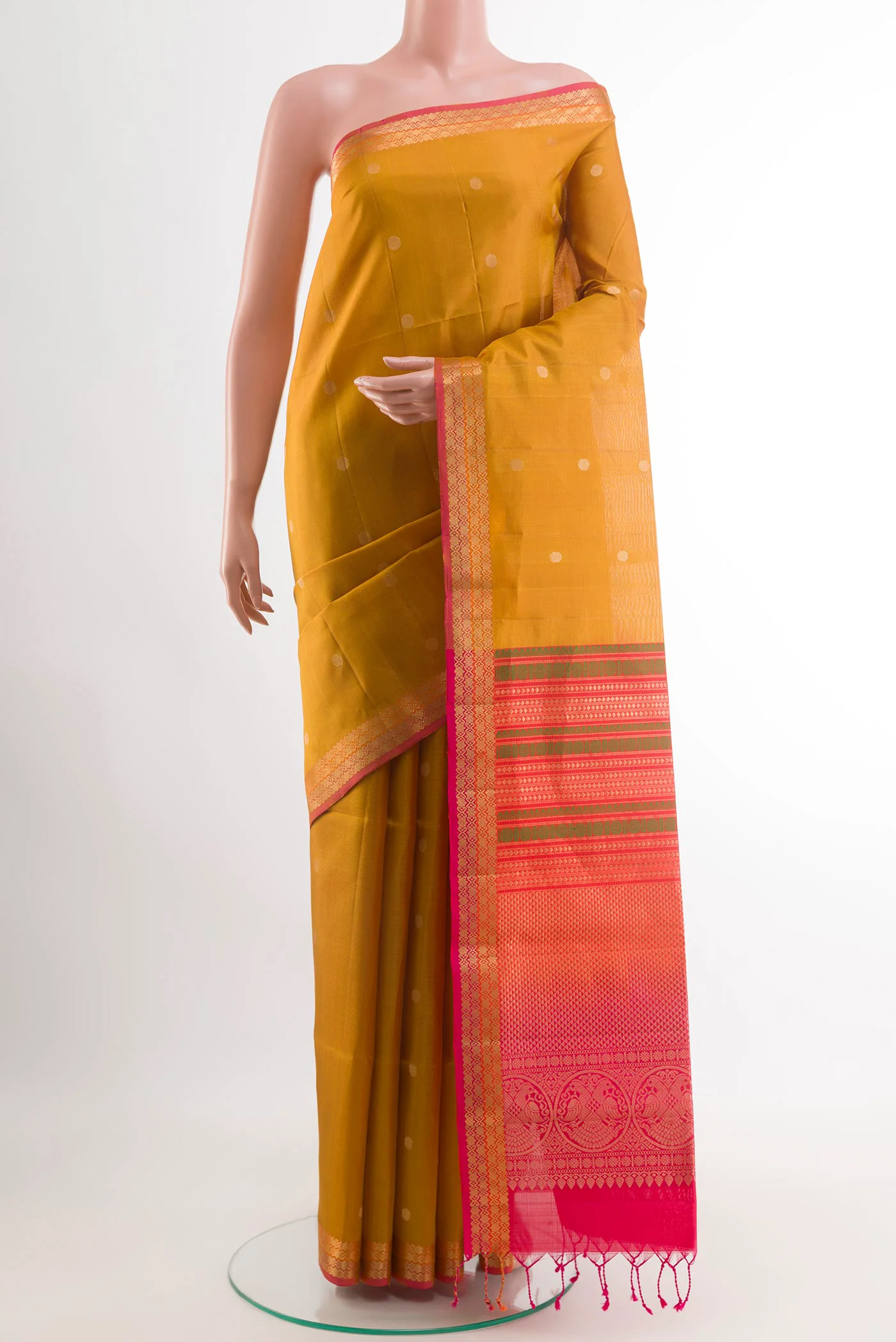Yellow Soft Silk Saree
