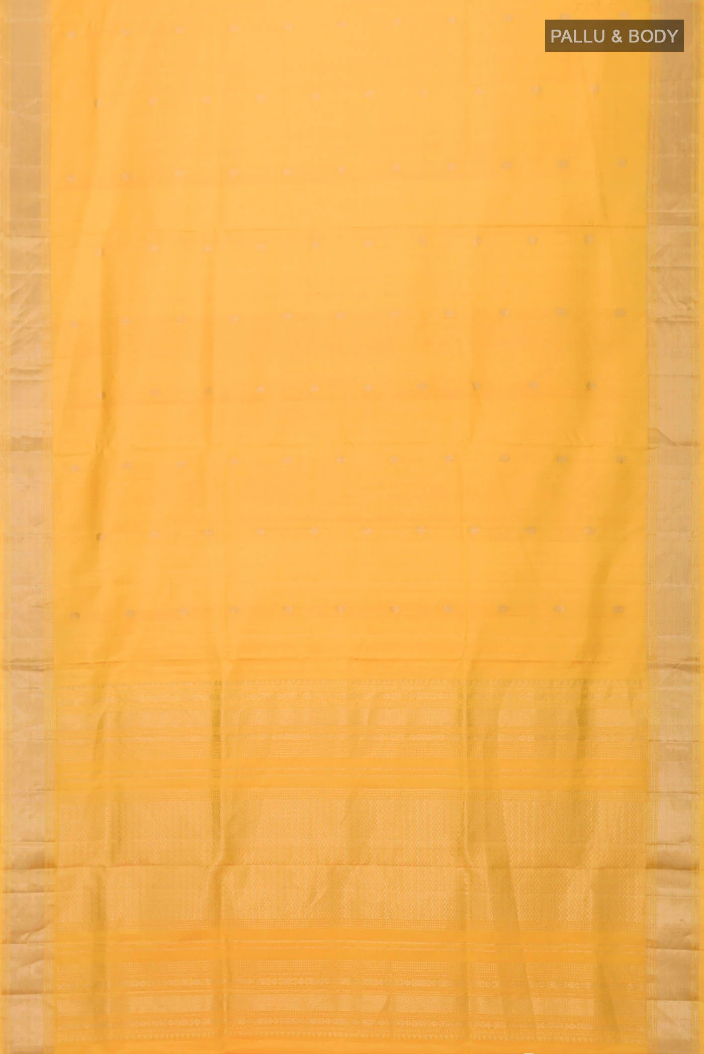 Yellow Soft Silk Saree - Image 5