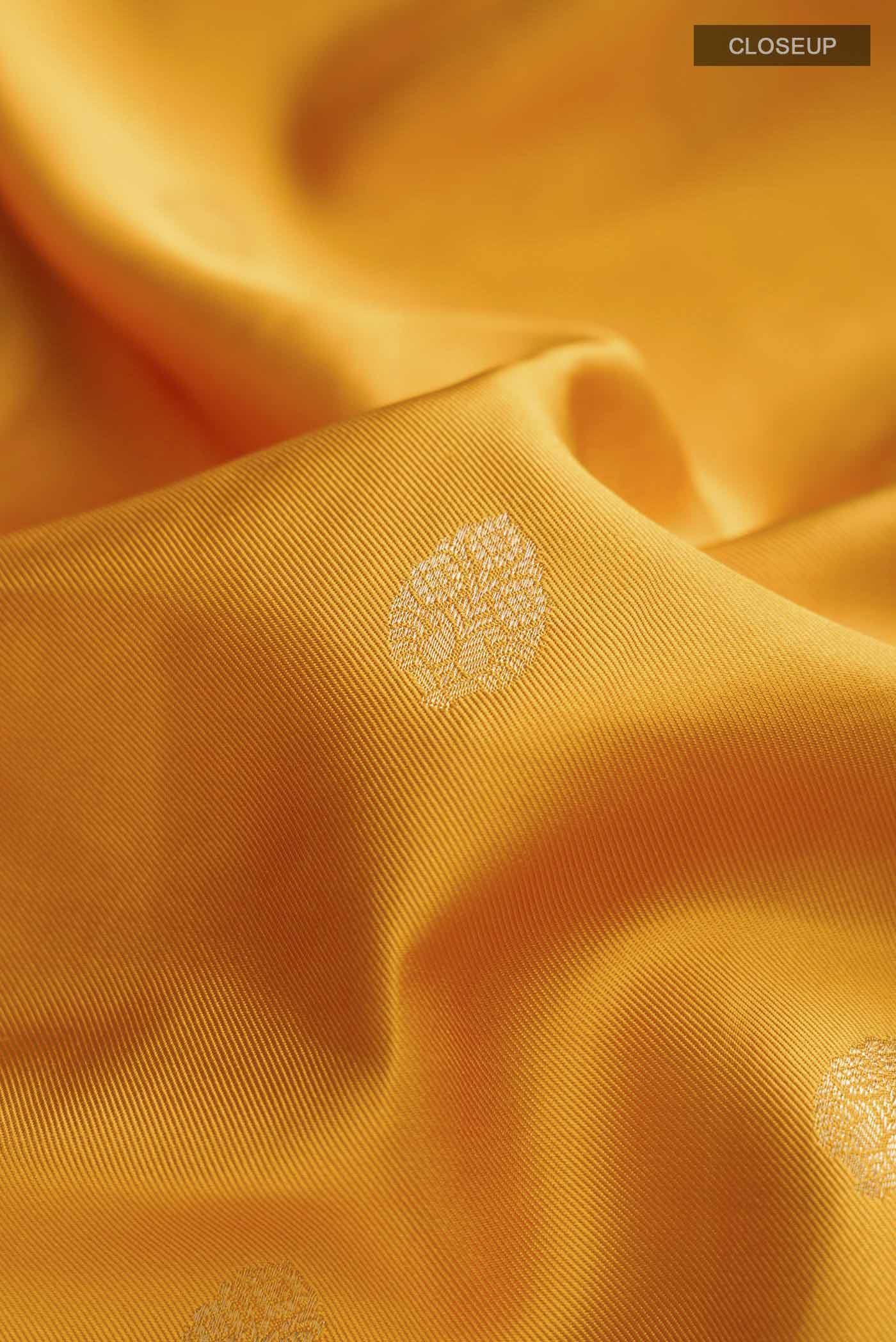 Yellow Soft Silk Saree - Image 2