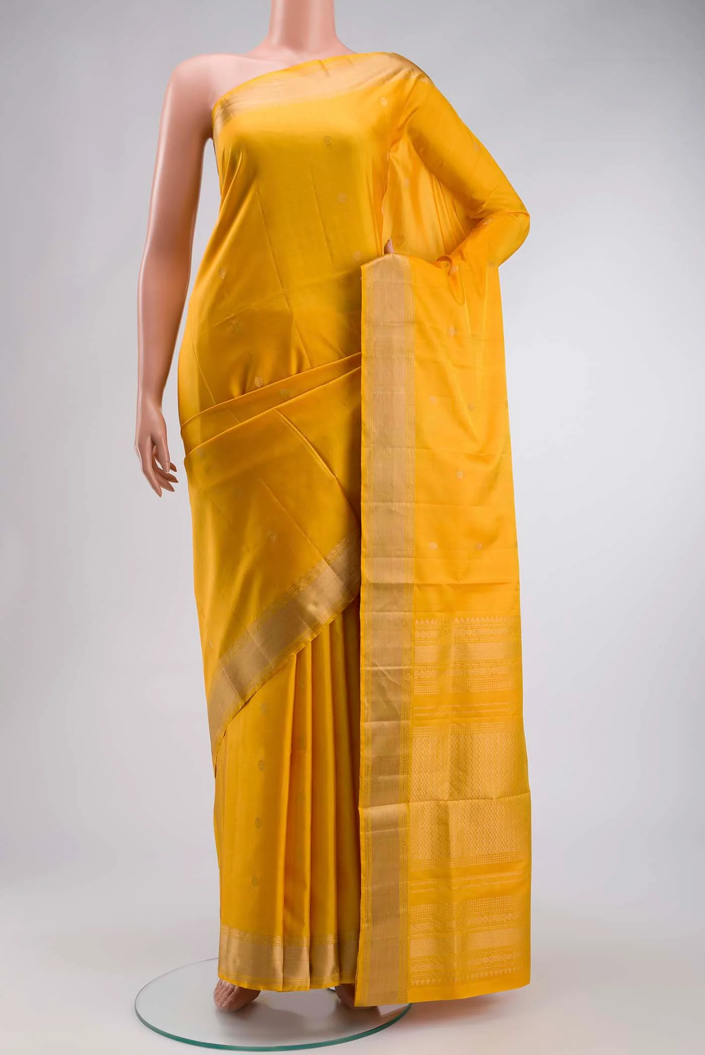 Yellow Soft Silk Saree